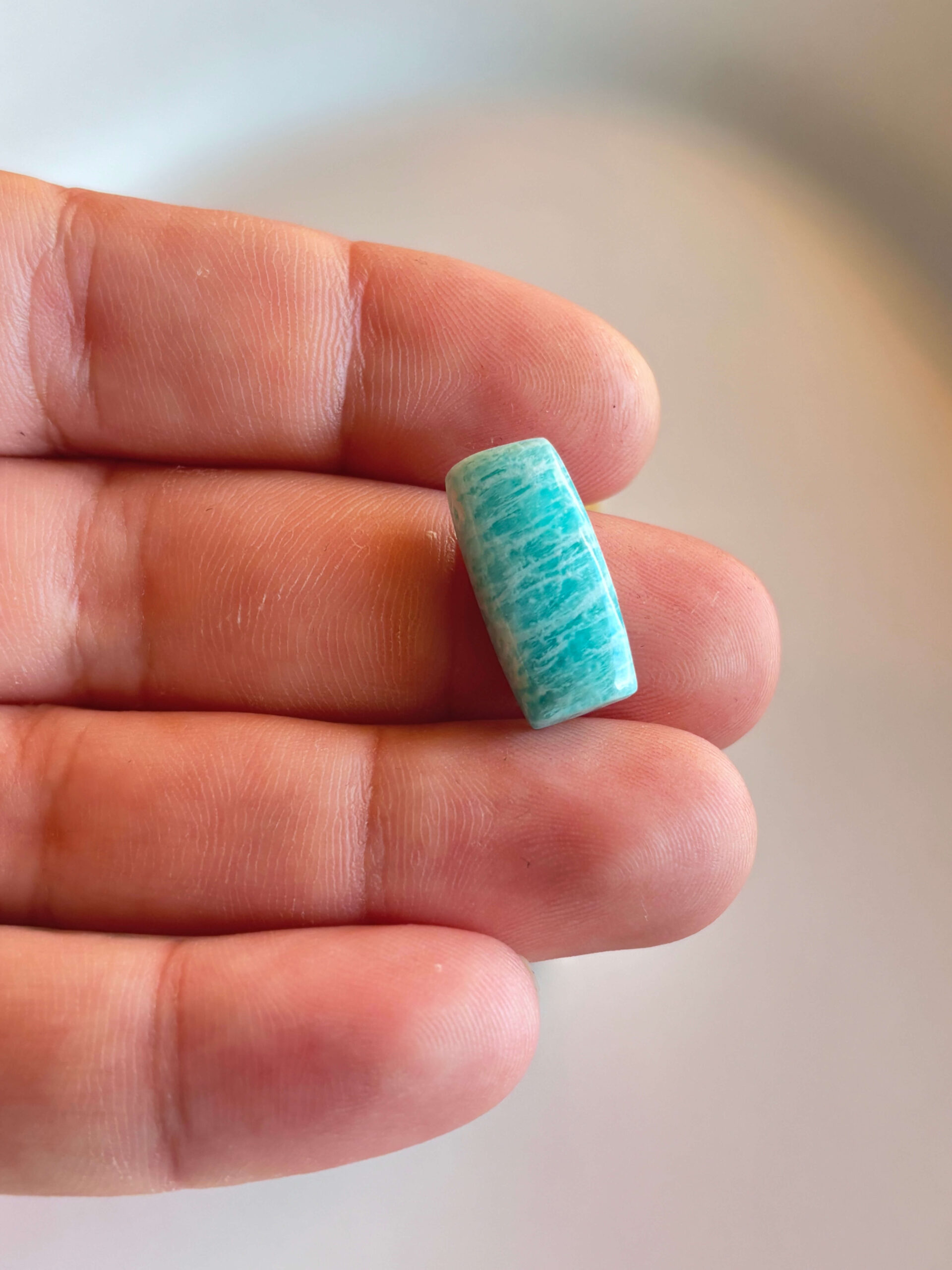 21mm Amazonite Cabochon for Handcrafted Accessories - Image 2
