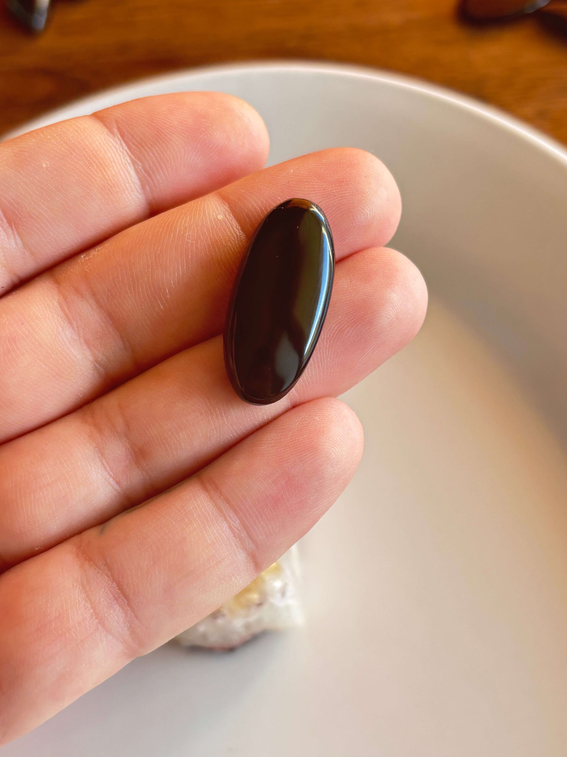 32mm Black Onyx Cabochon for Creative Jewelry Designs - Image 2
