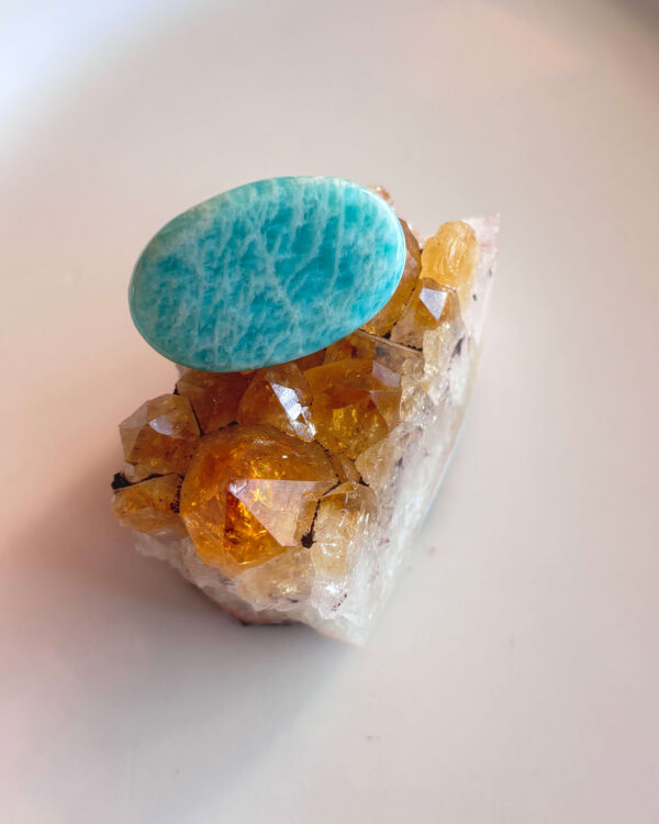 32mm Amazonite Cabochon for Pendant Making