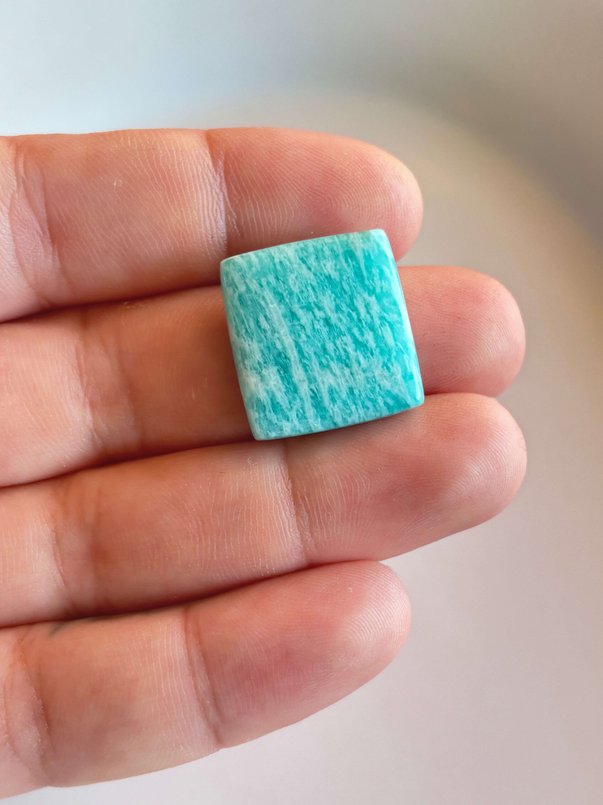 23mm Amazonite Cabochon for Handmade Jewelry - Image 2