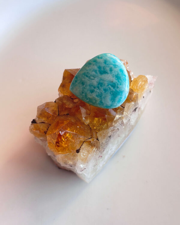 25mm Amazonite Cabochon for Wire Wrapping