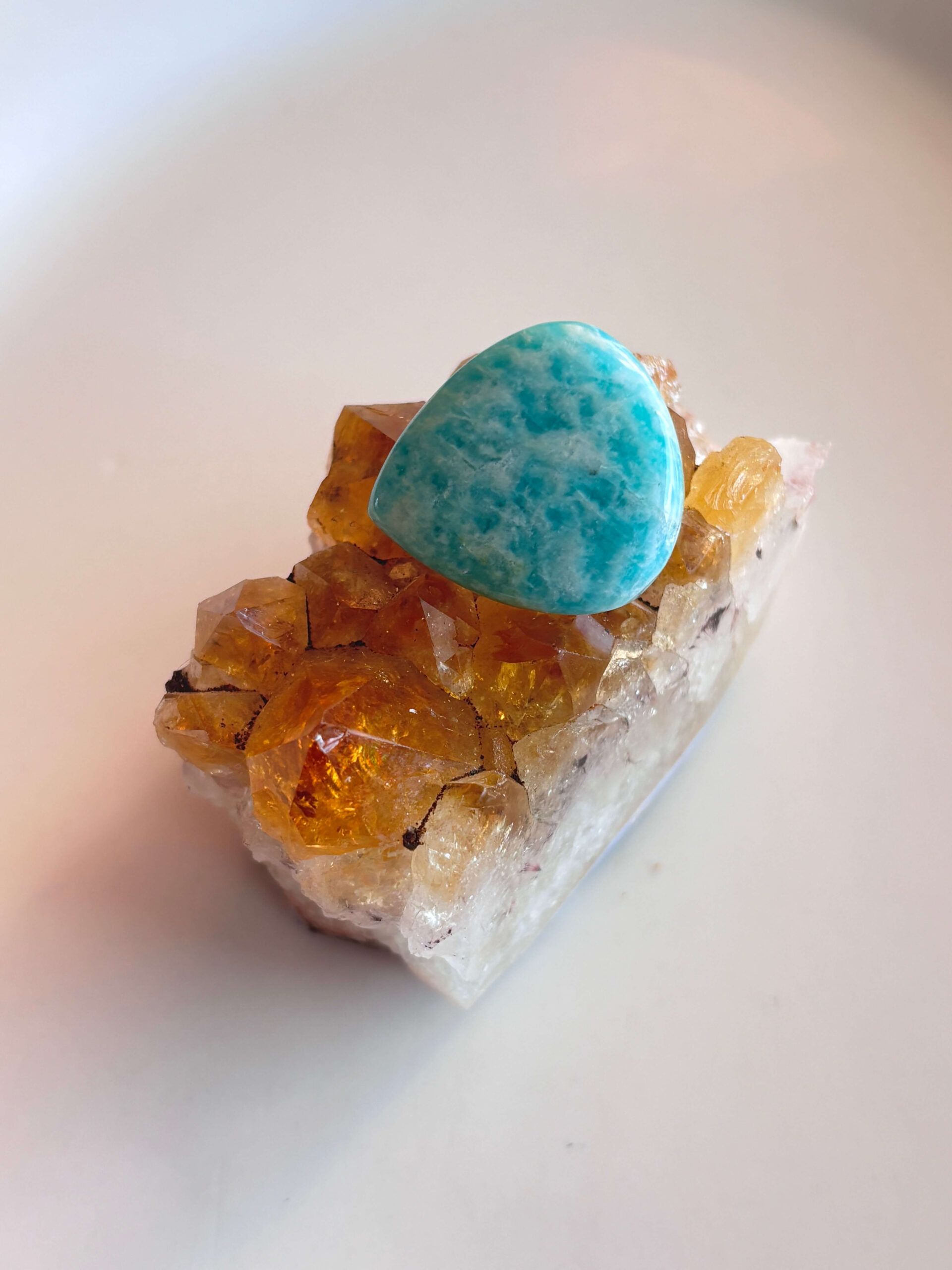 25mm Amazonite Cabochon for Wire Wrapping