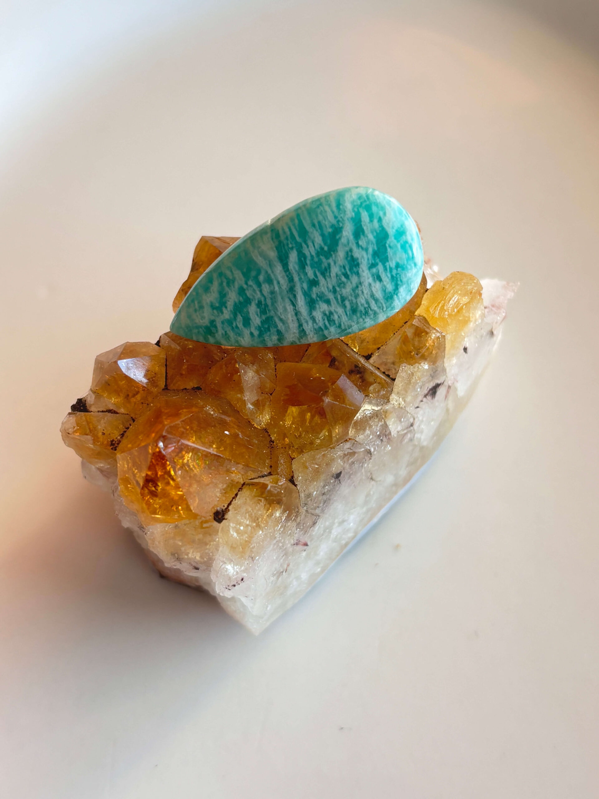 32mm Amazonite Cabochon for Jewelry Settings