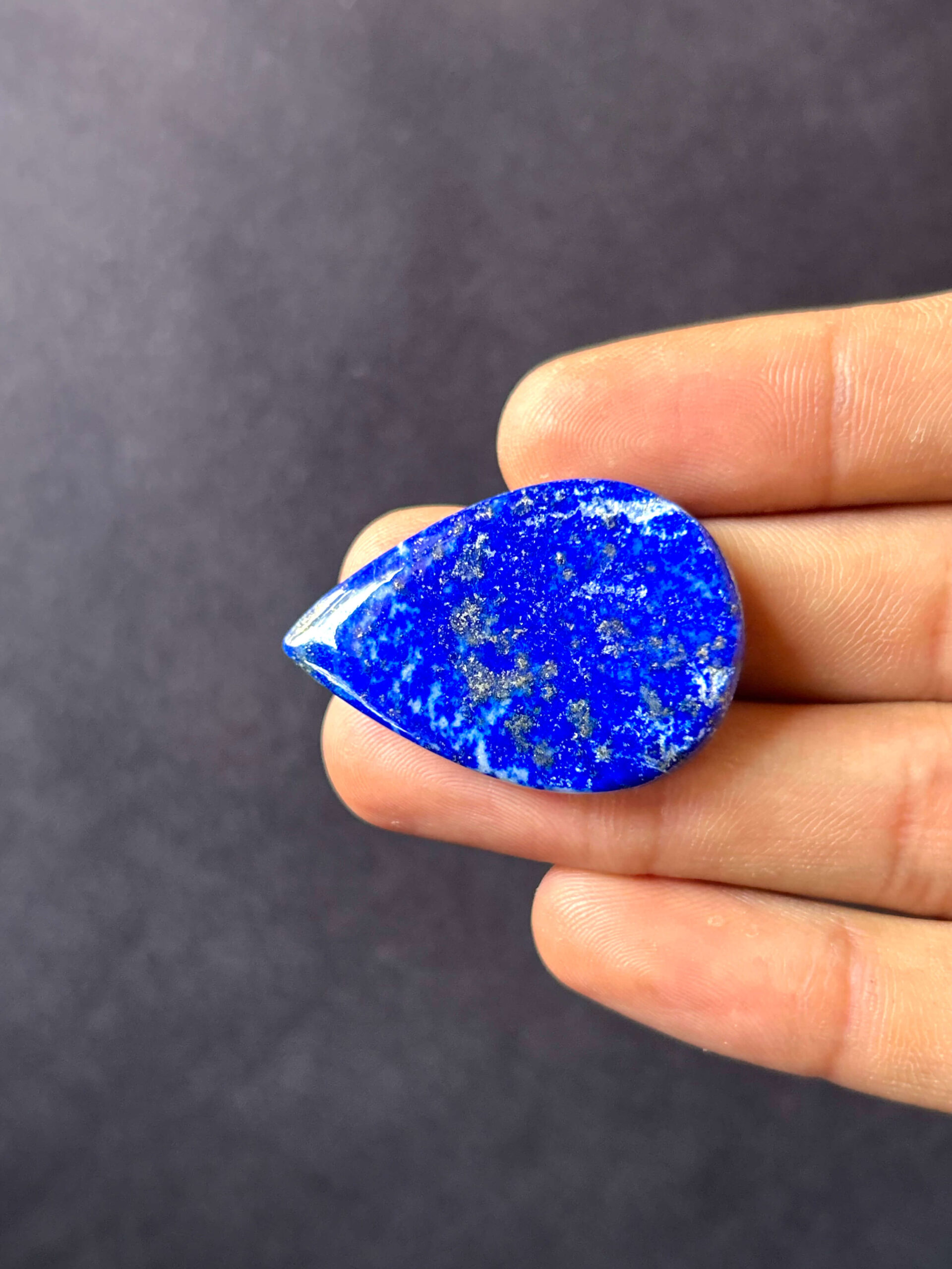37mm Natural Lapis Lazuli Cabochon - Image 2