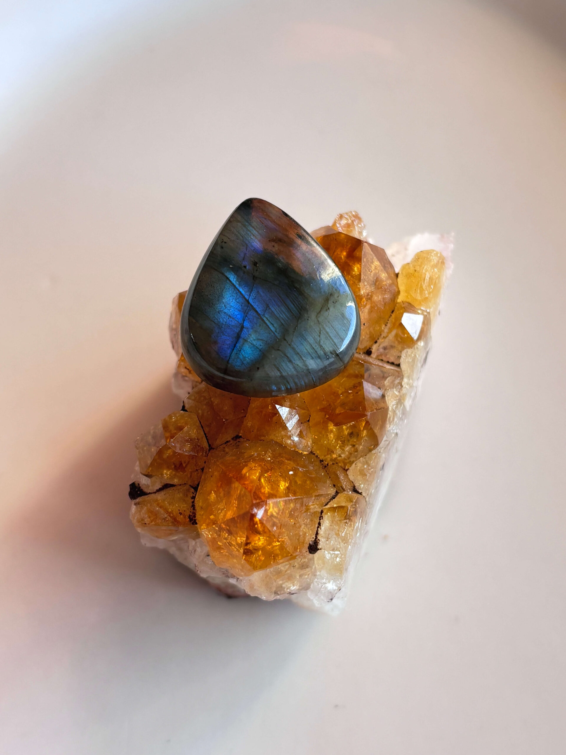 26mm Labradorite Cabochon for Macramé Pendants