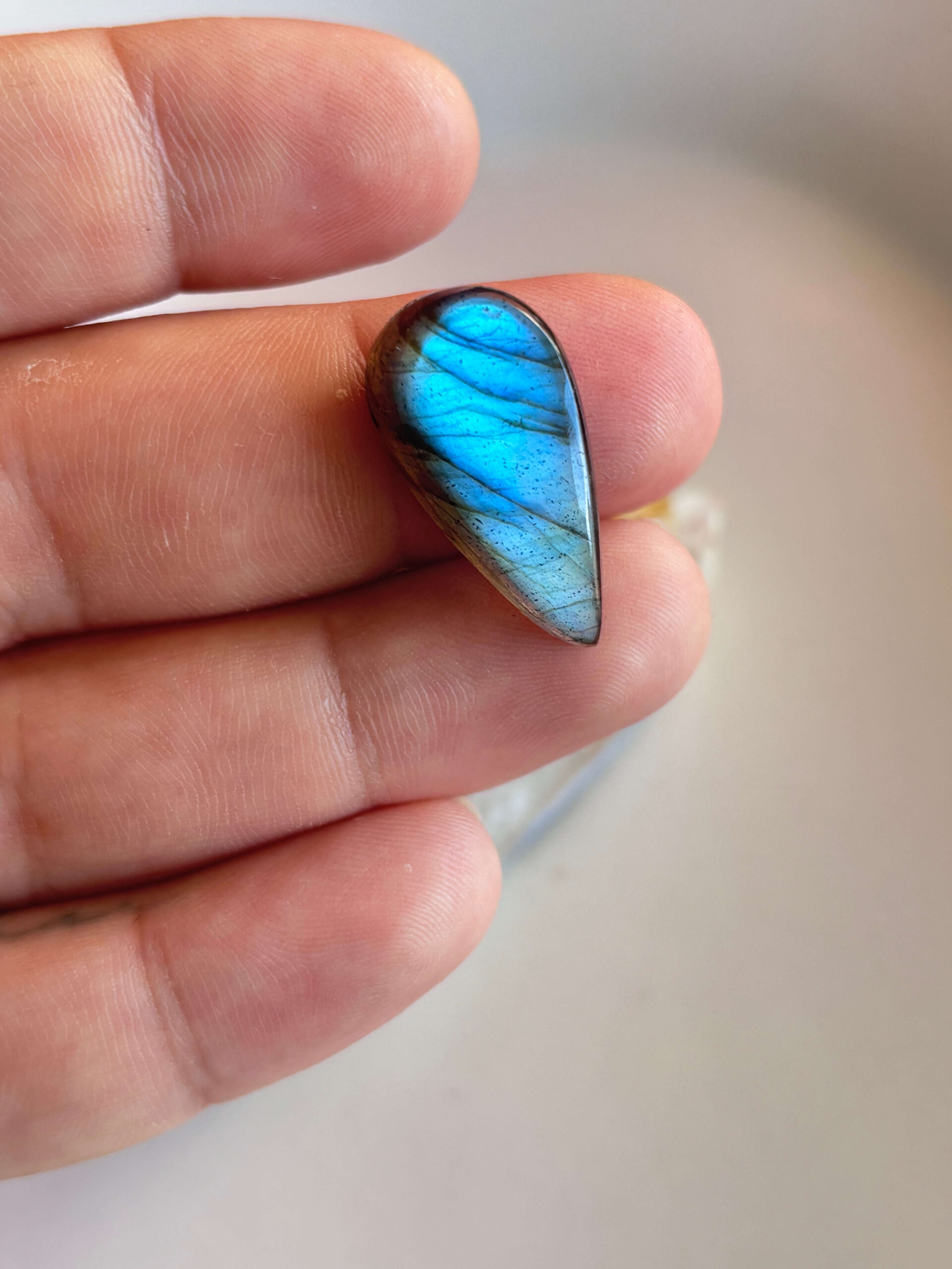 27mm Labradorite Cabochon for Handmade Necklaces - Image 2