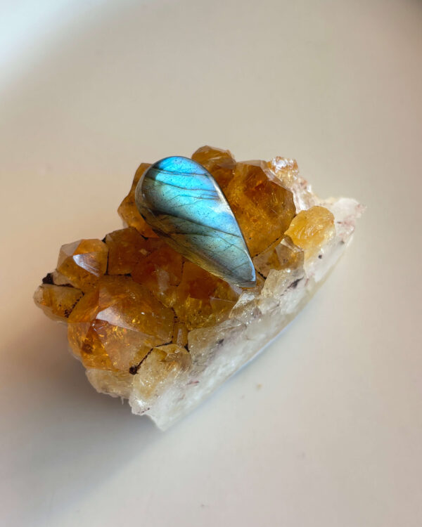 27mm Labradorite Cabochon for Handmade Necklaces