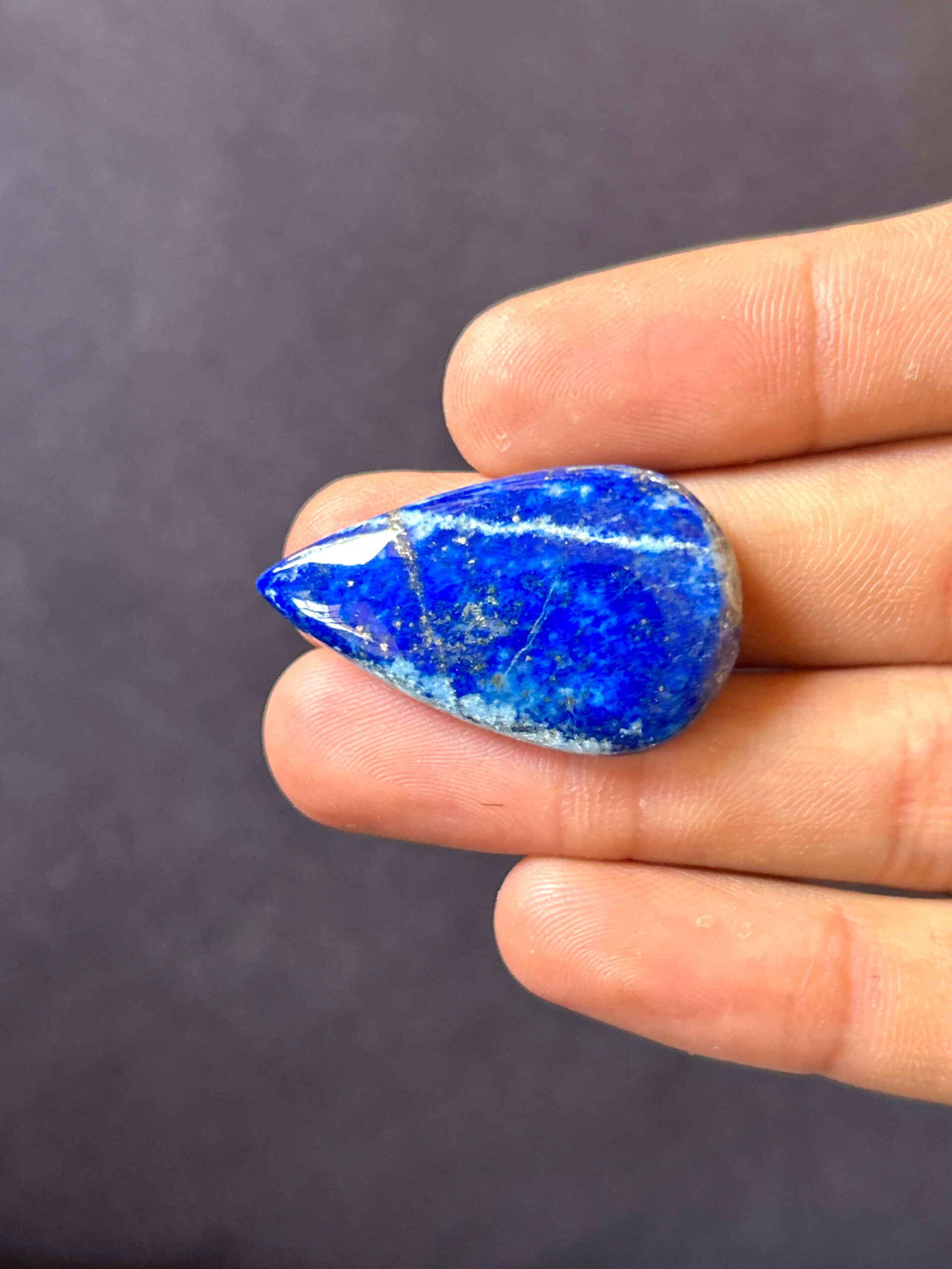 35mm Lapis Lazuli Jewelry Stone - Image 2