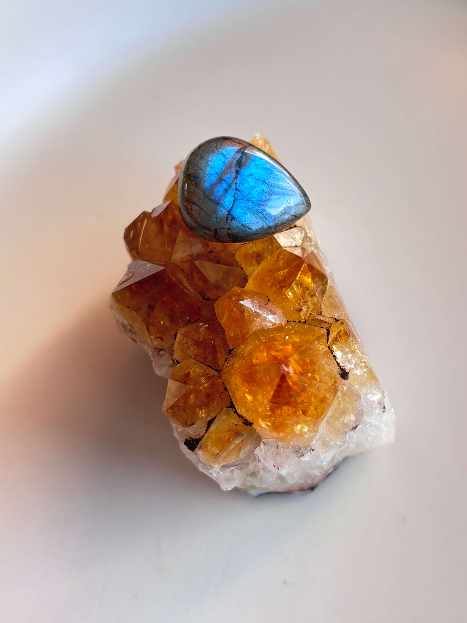21mm Labradorite Stone for Beaded Pendants