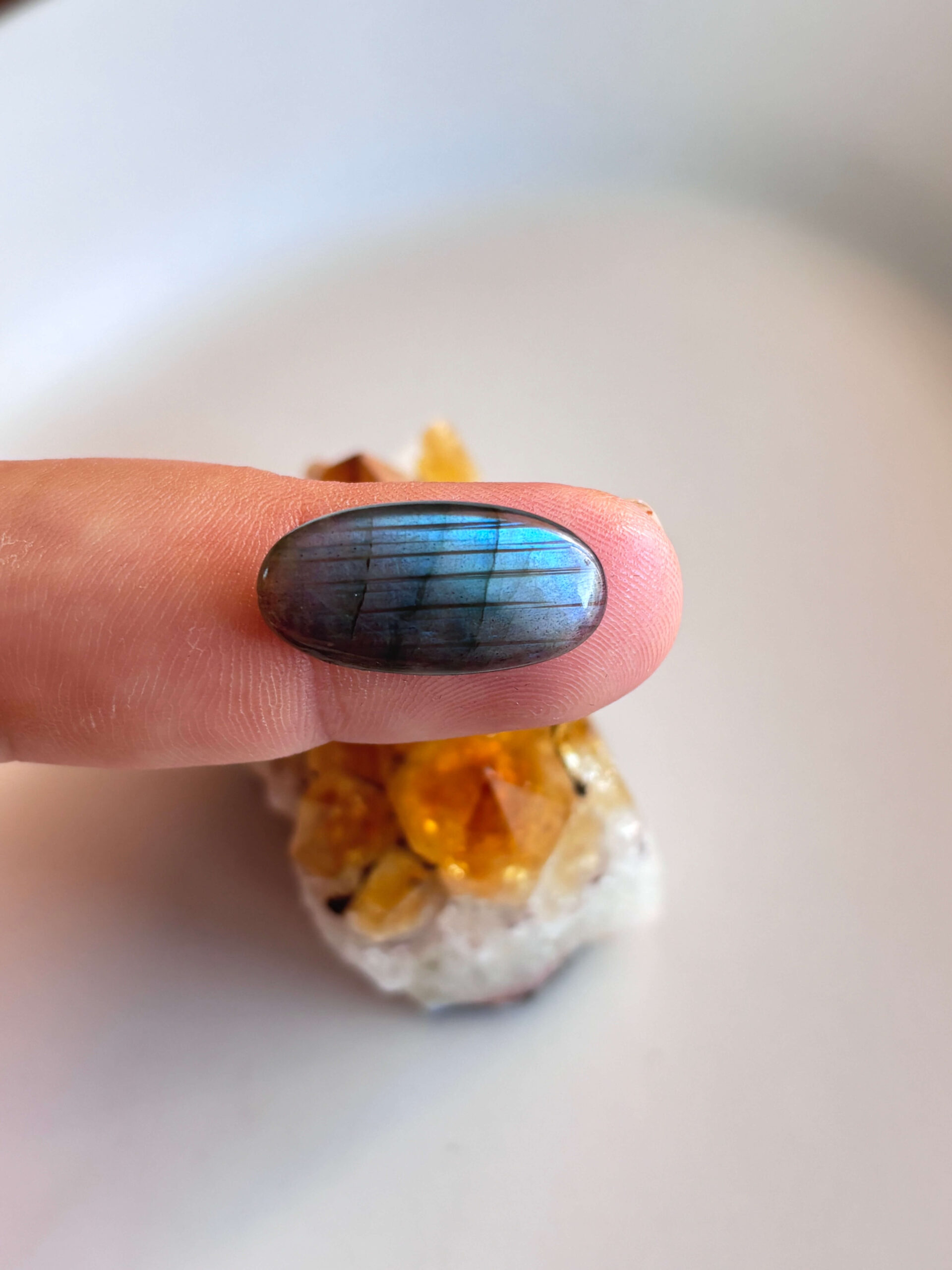 24mm Labradorite Stone for Creative Pendant Designs - Image 2