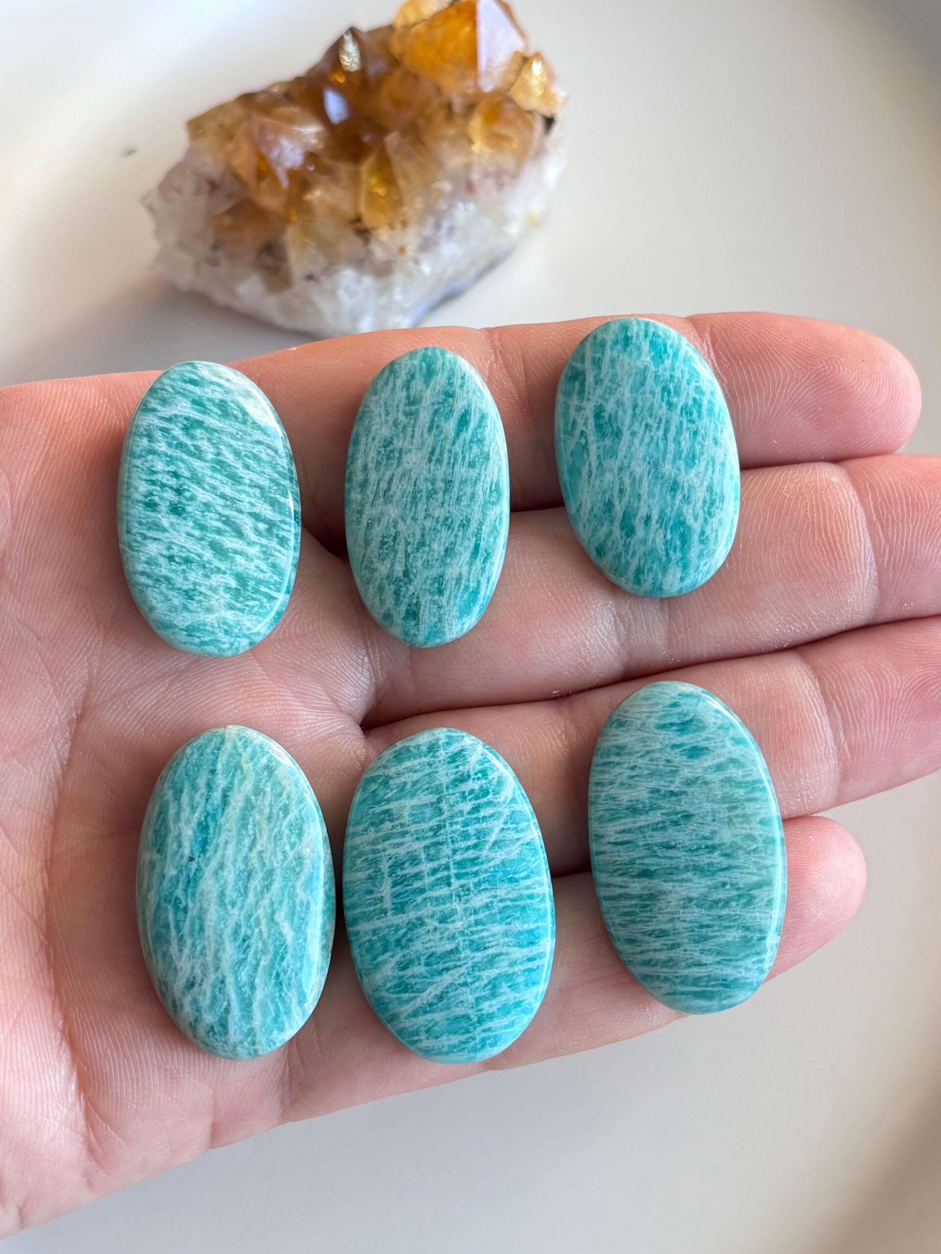 32–36 Oval Amazonite Cabochon - Image 2