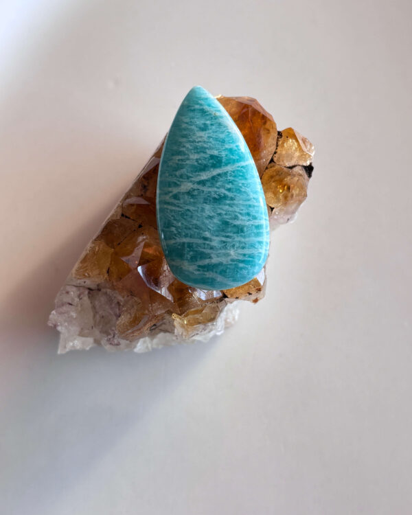 40mm Amazonite Cabochon for Macramé Pendants