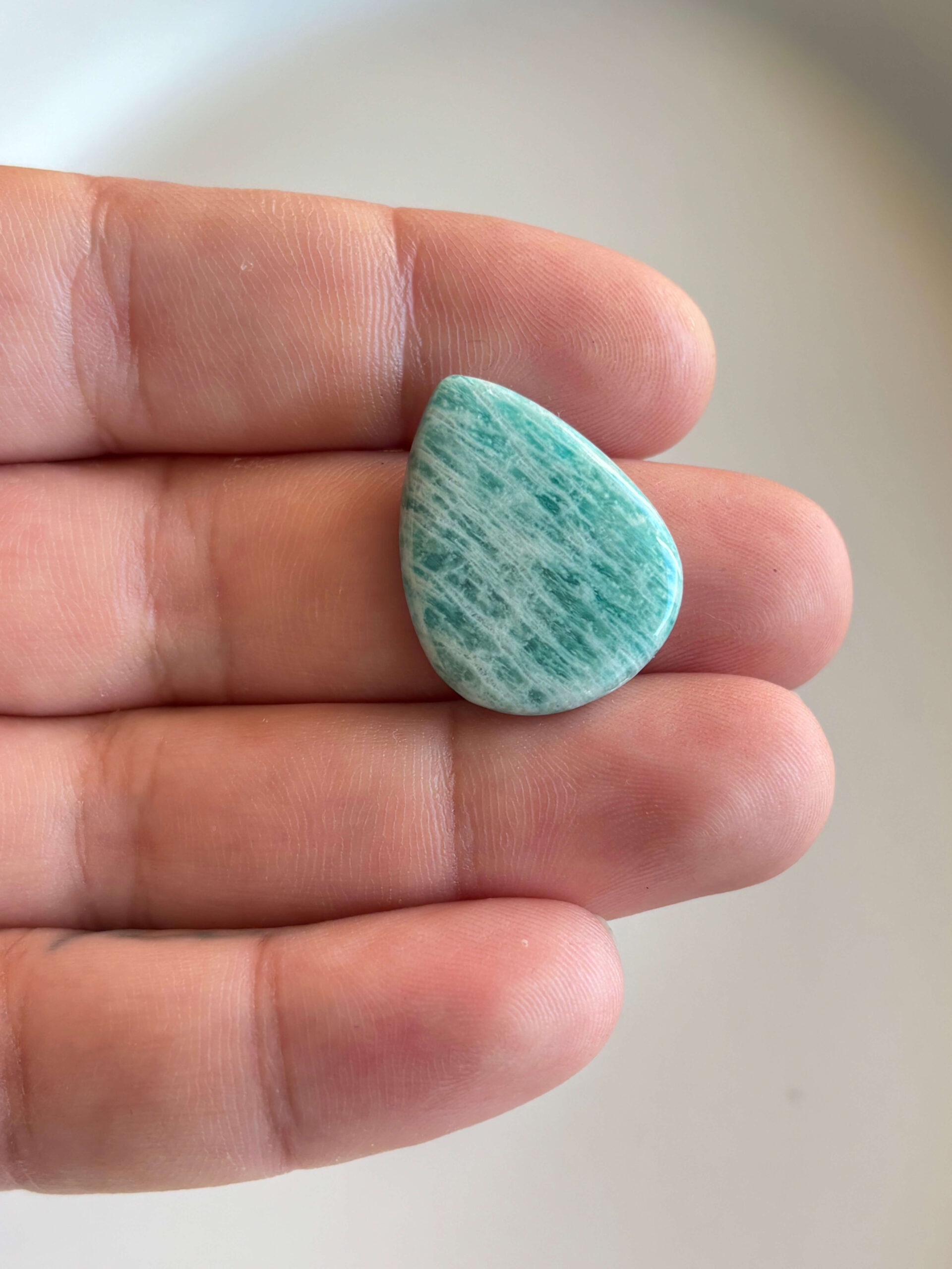 27mm Amazonite Cabochon for Handmade Necklaces - Image 2