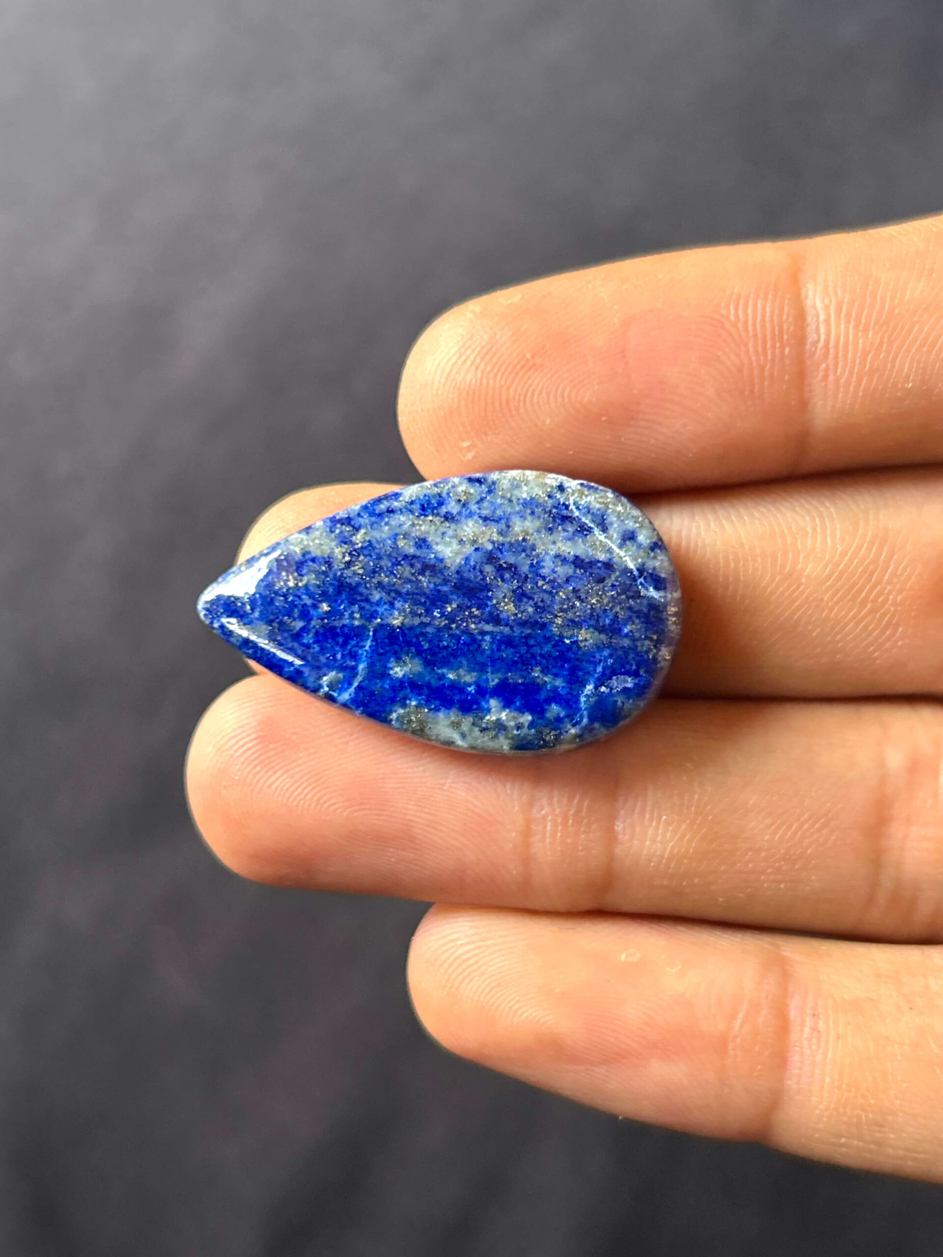 32mm Lapis Lazuli Jewelry Making Stone - Image 2
