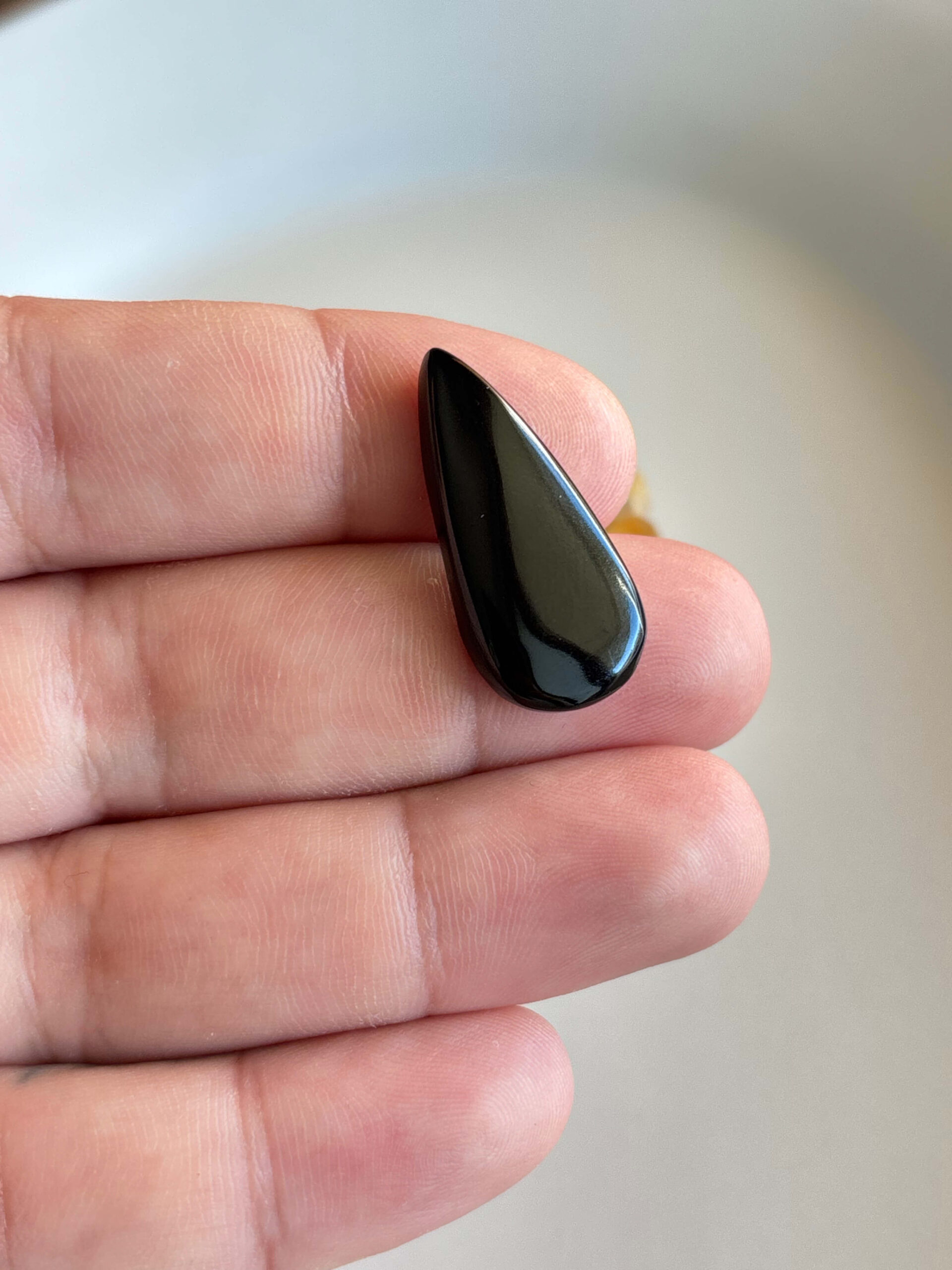 30mm Black Onyx Cabochon for Handmade Jewelry - Image 2