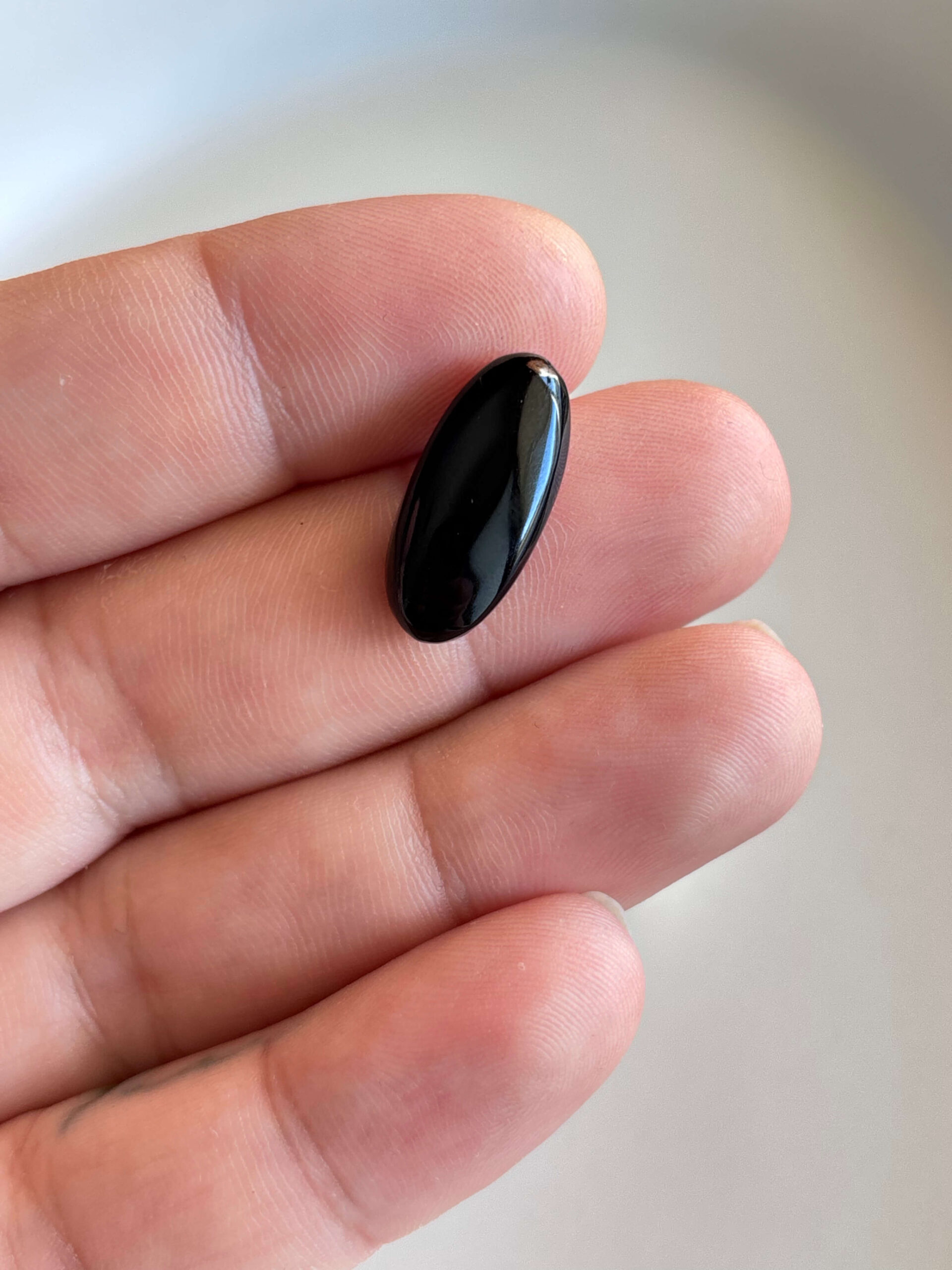 22mm Black Onyx Cabochon for Necklace Designs - Image 2