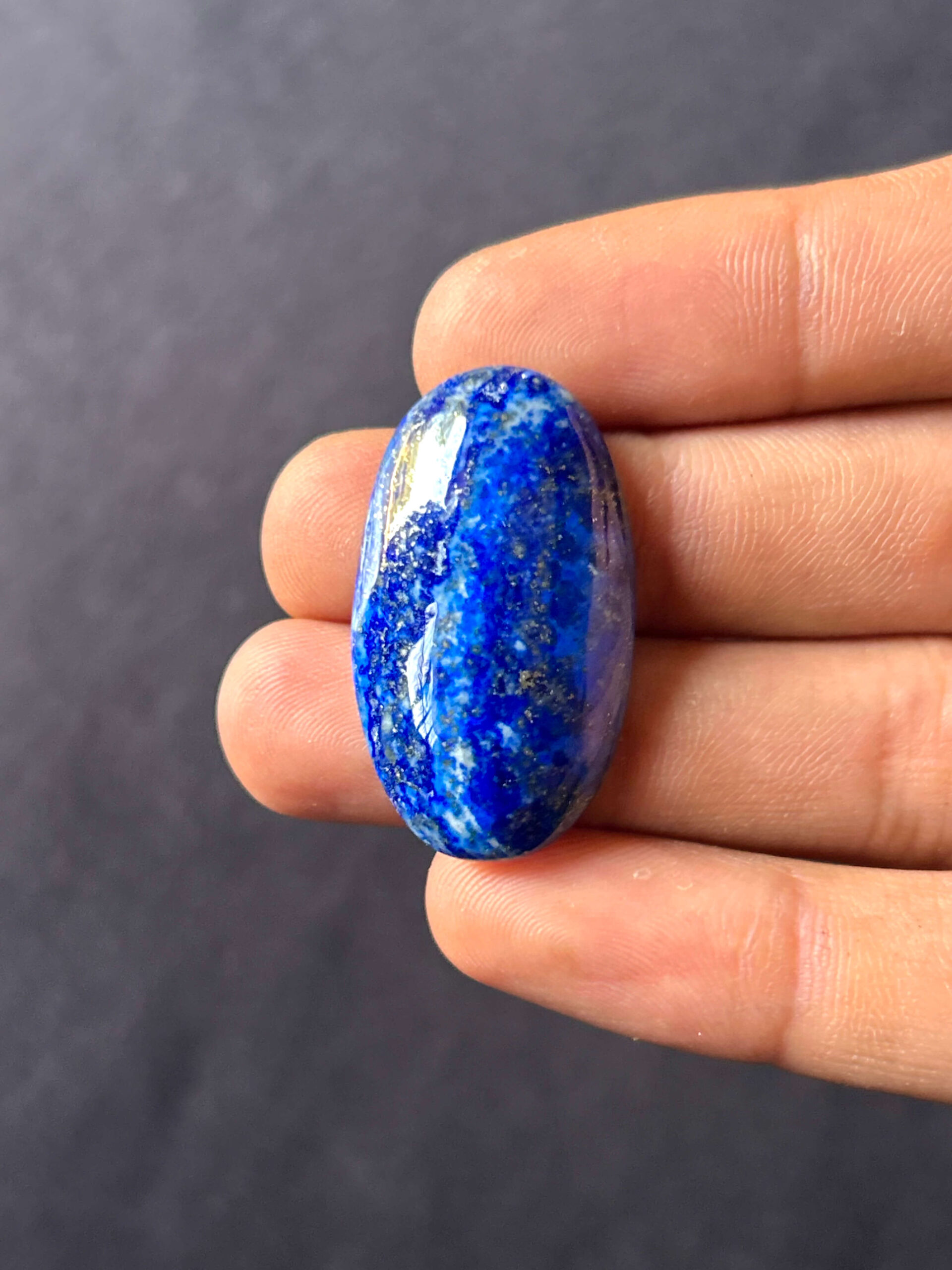 34mm Natural Lapis Lazuli Cabochon