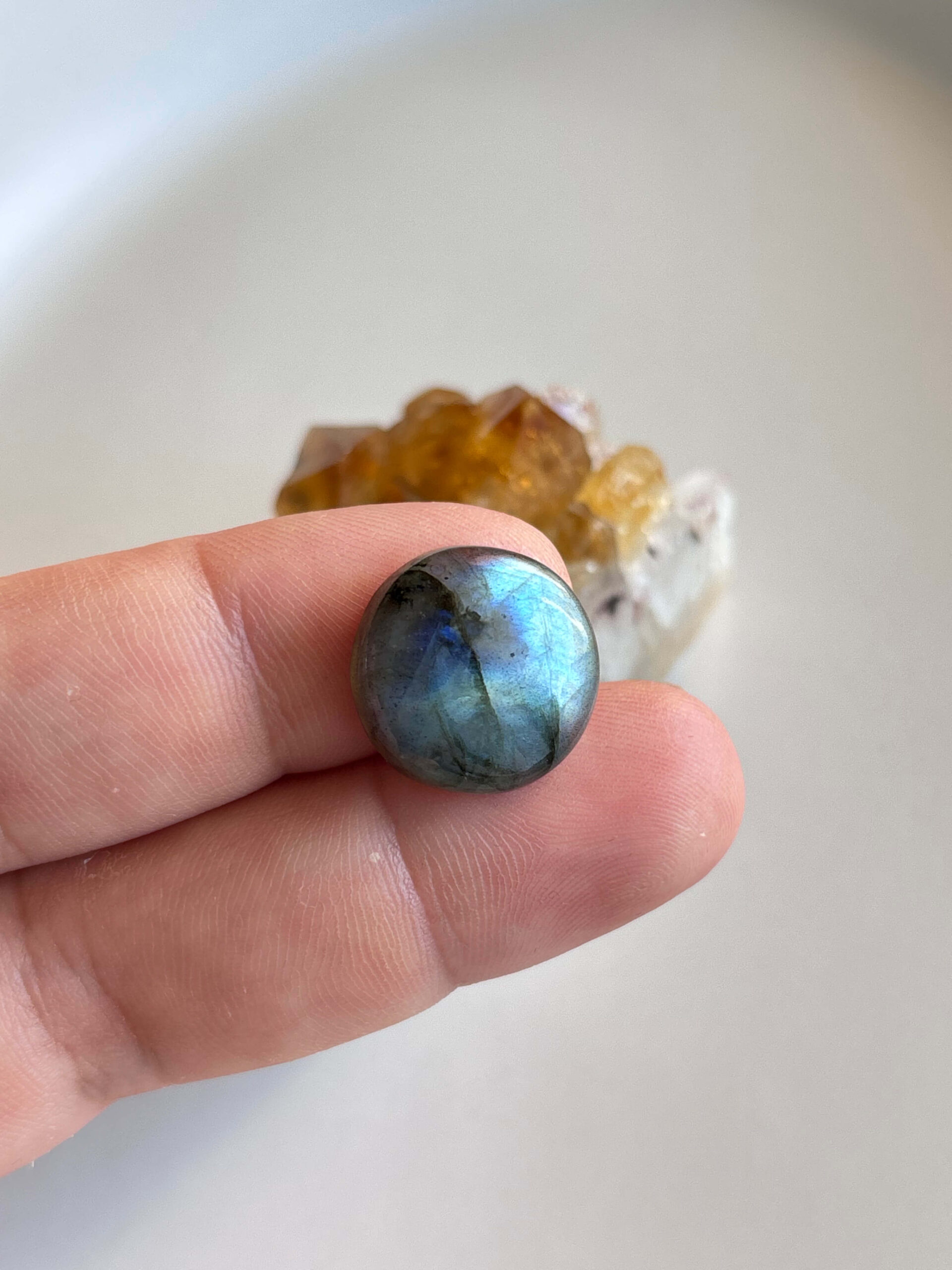 18mm Labradorite Cabochon for Handmade Necklaces - Image 2