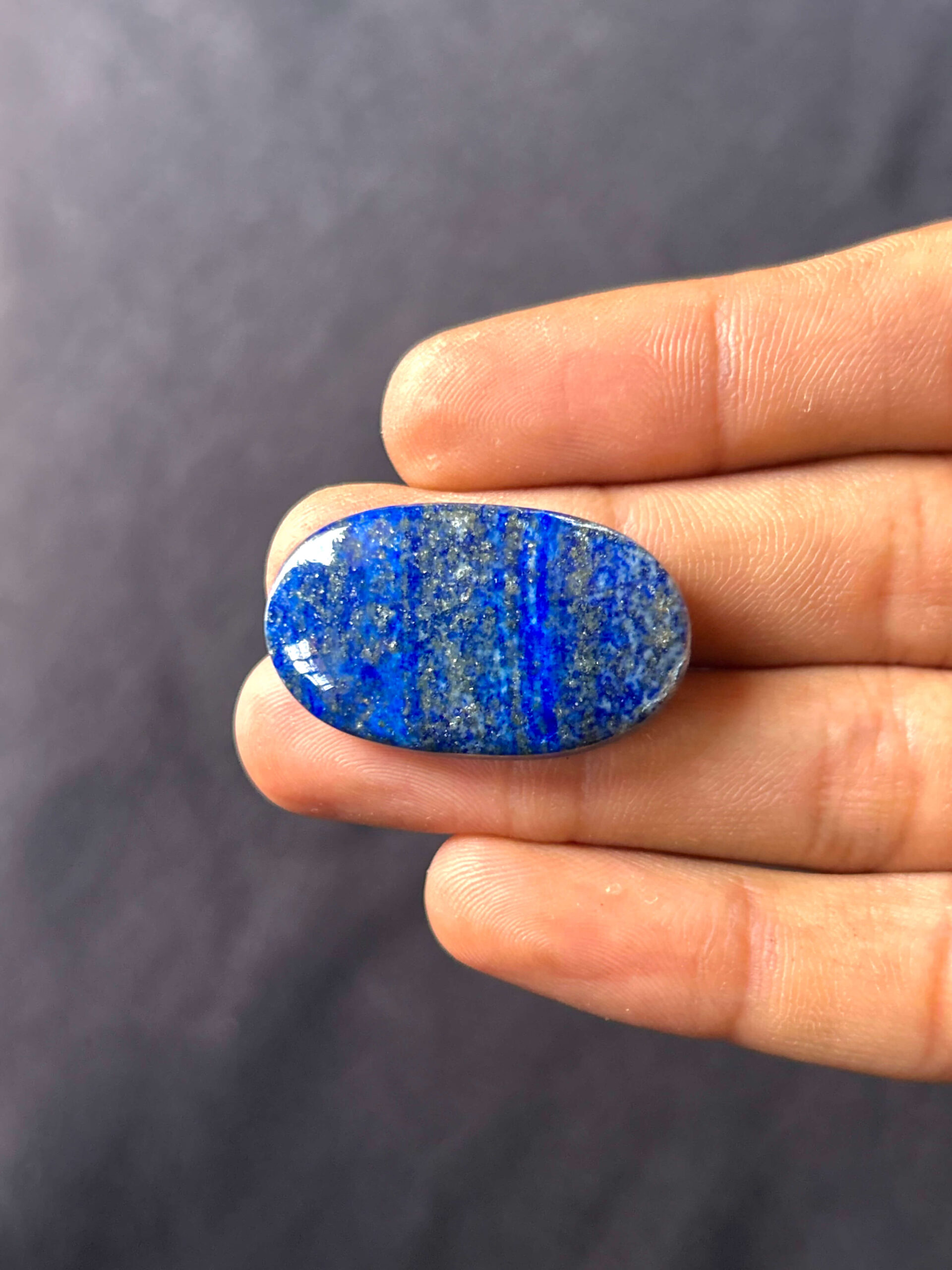 33mm Lapis Lazuli Unique Cabochon - Image 2