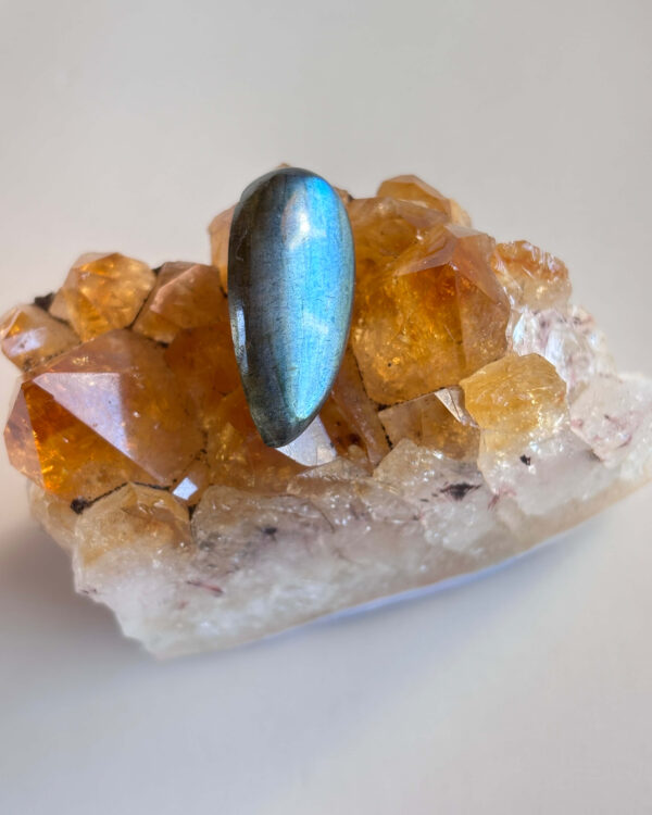 26mm Labradorite Cabochon for Wire Wrapping
