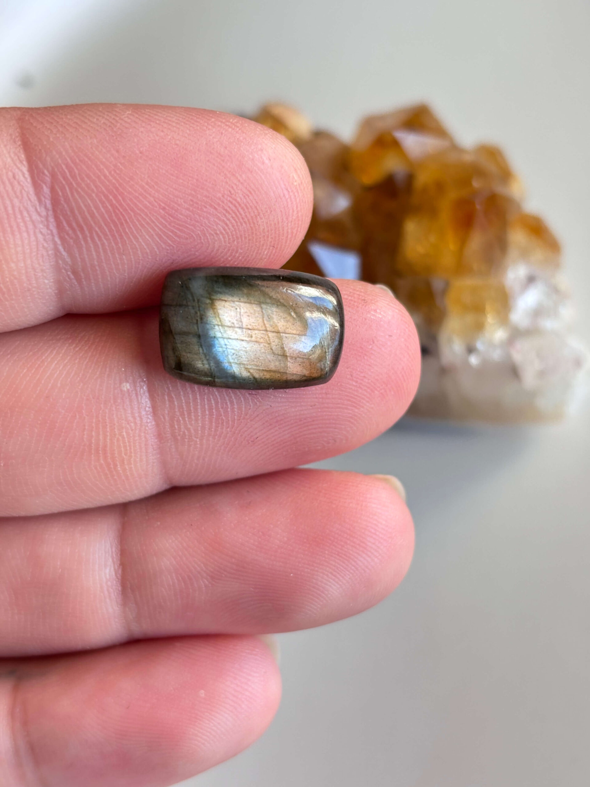 17mm Labradorite Cabochon for Necklace Designs - Image 2