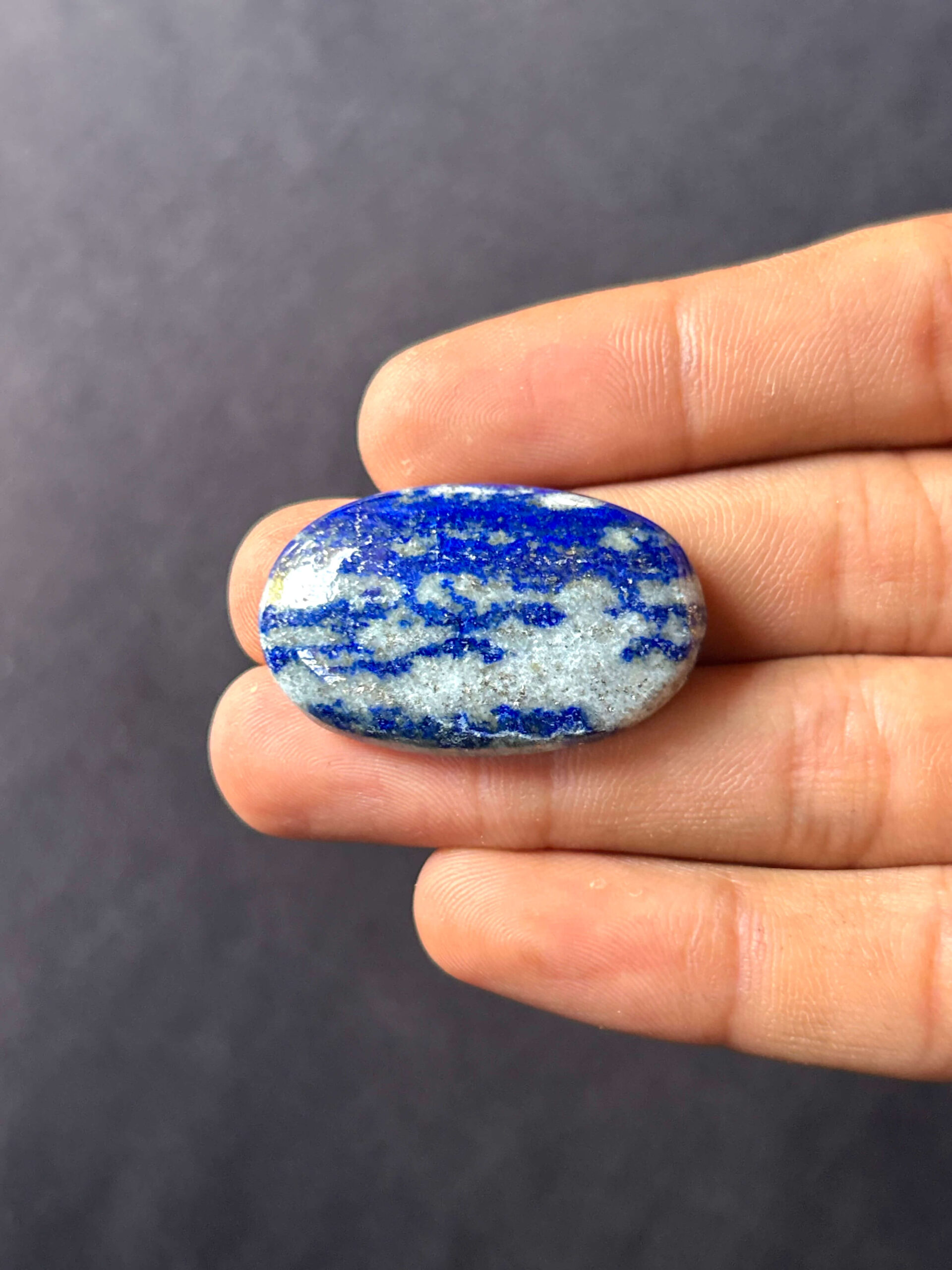 35mm Lapis Lazuli Statement Stone - Image 2