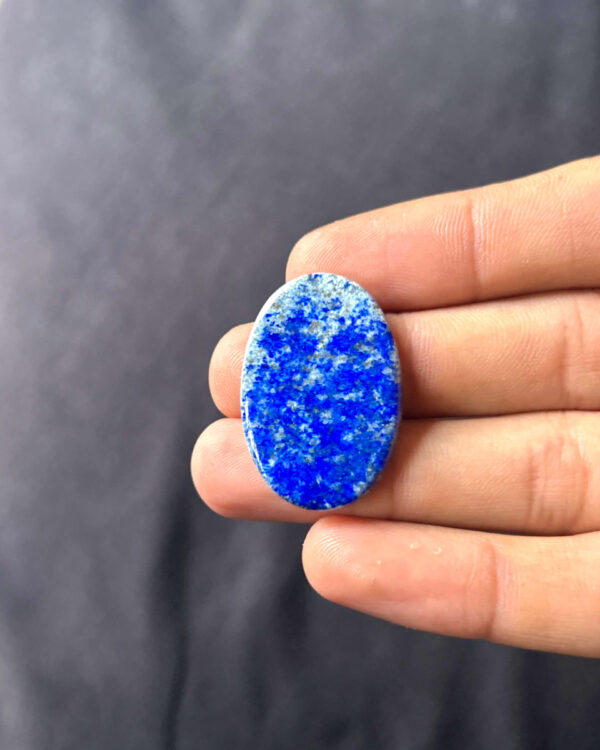 33mm Lapis Lazuli Gemstone with Natural Patterns