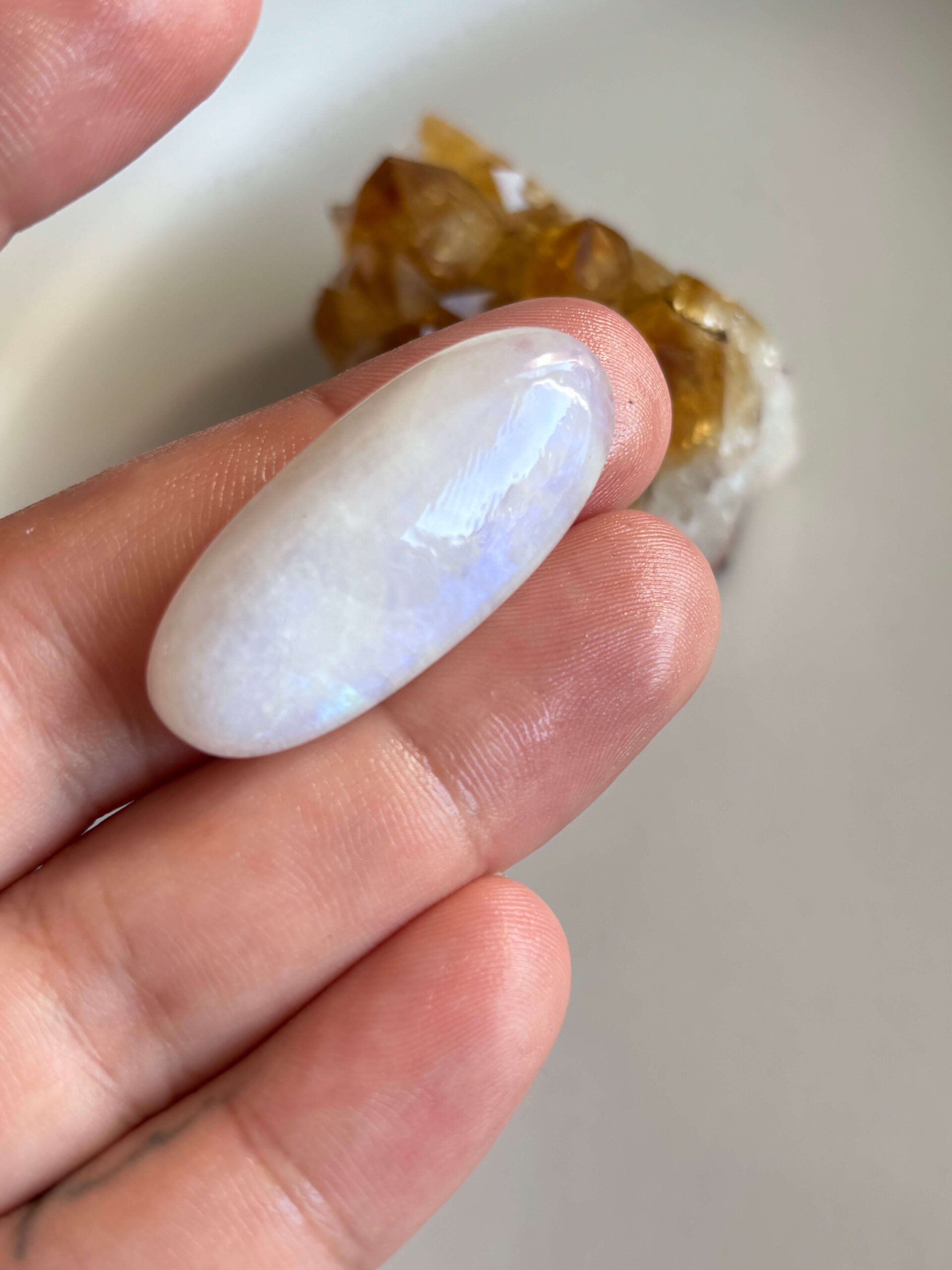 40mm Moonstone Cabochon for Statement Pendants - Image 2