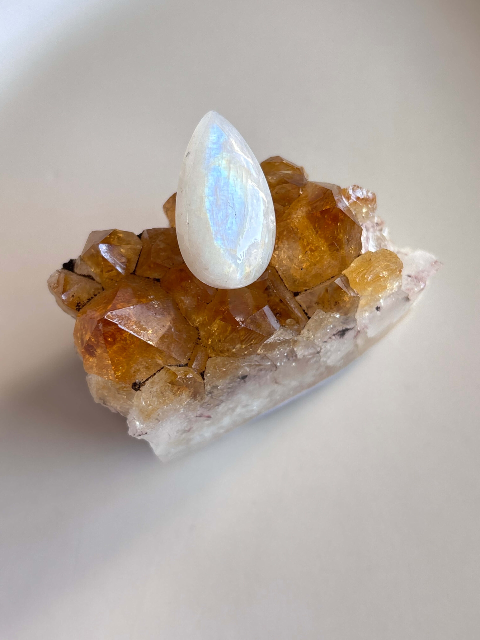 27mm Moonstone Cabochon for Handmade Necklaces