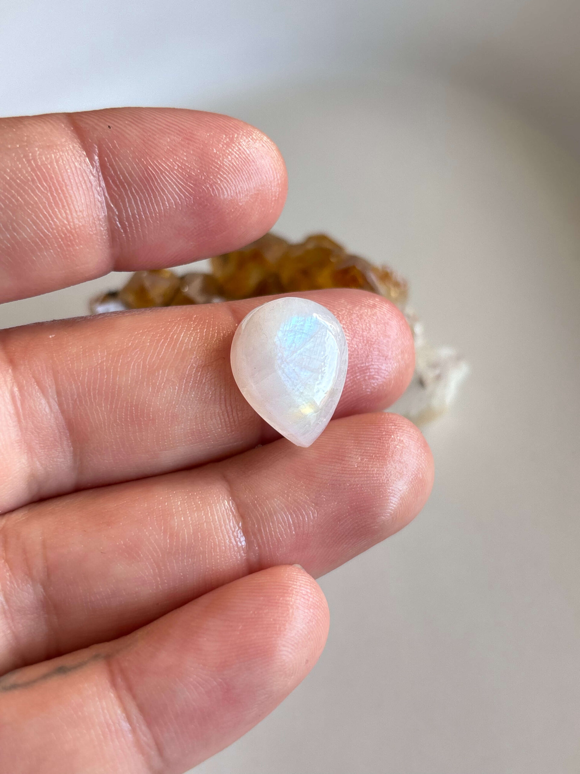 19mm Moonstone Gemstone for Delicate Jewelry - Image 2
