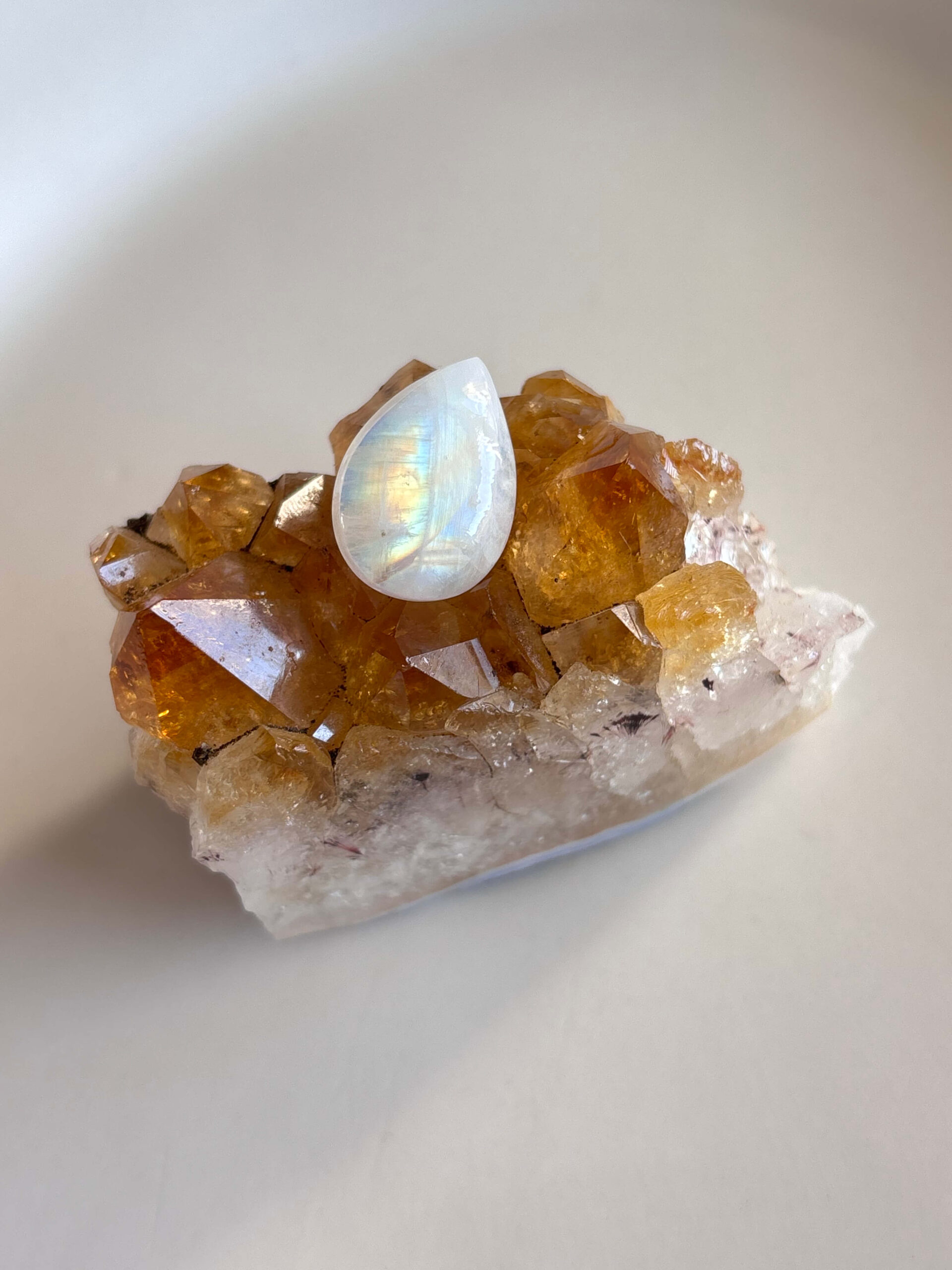 21mm Moonstone Cabochon for Handcrafted Accessories