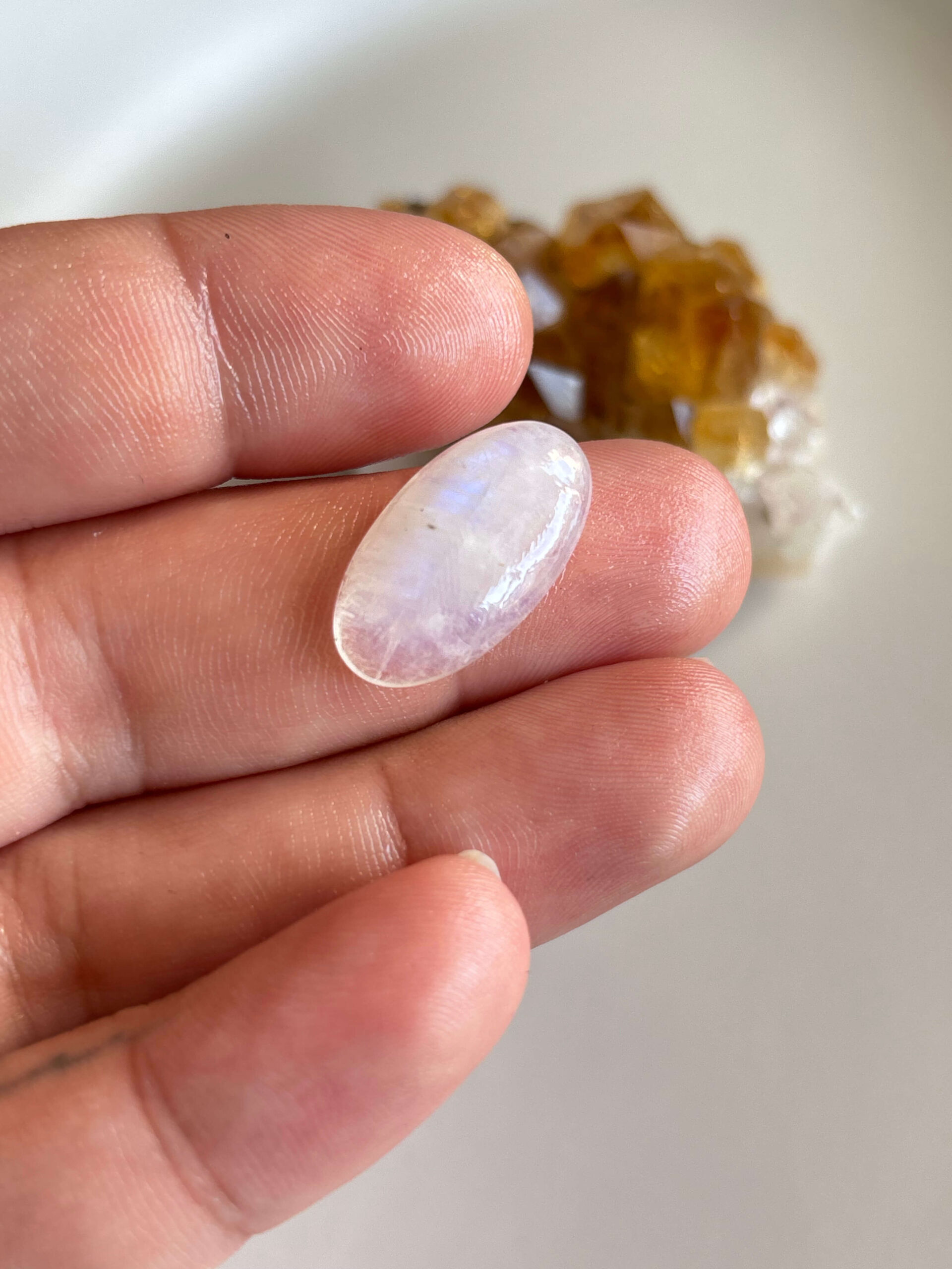 24mm Moonstone Cabochon for Pendant Making - Image 2