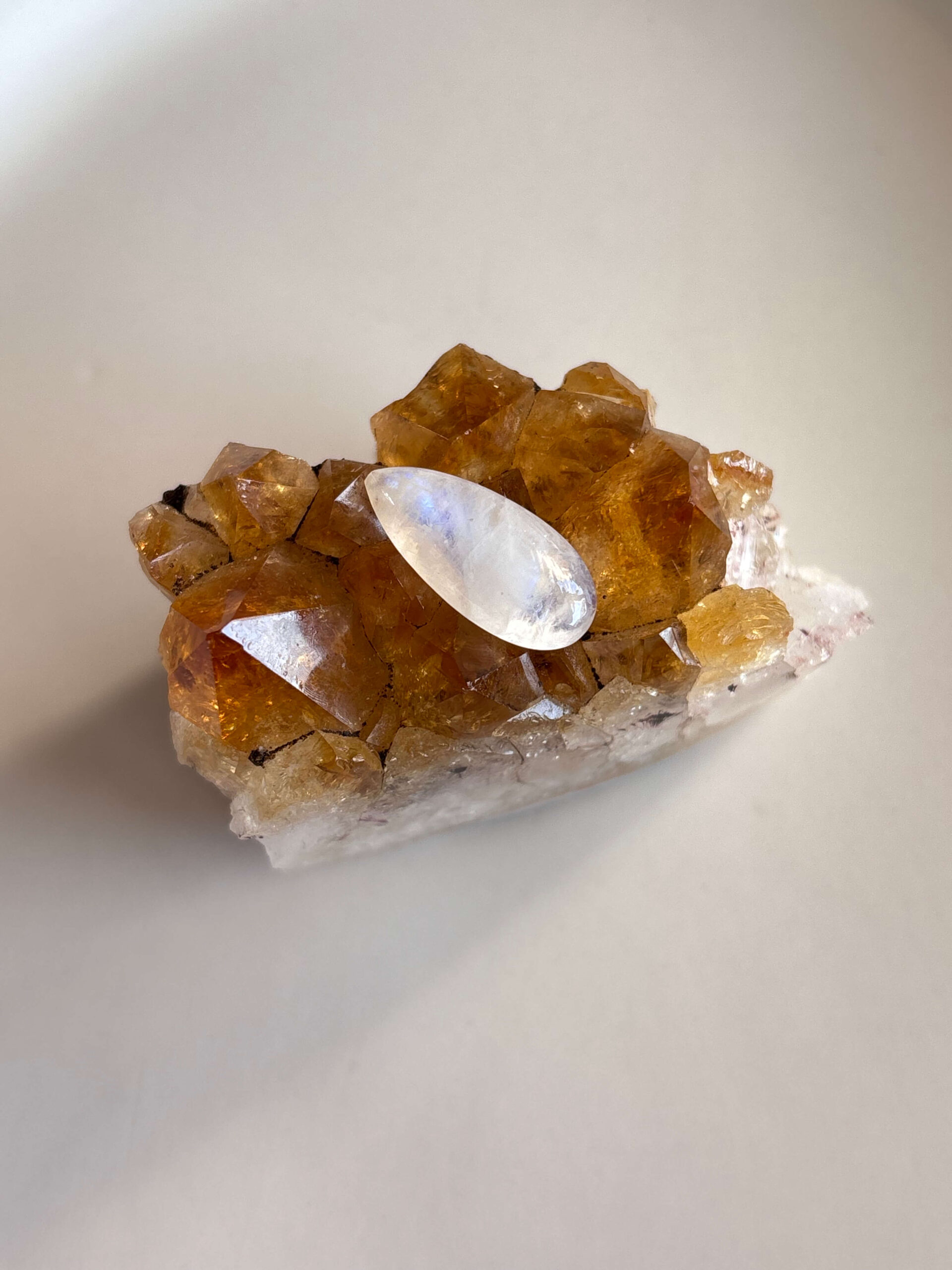 22mm Moonstone Gemstone for Jewelry Settings