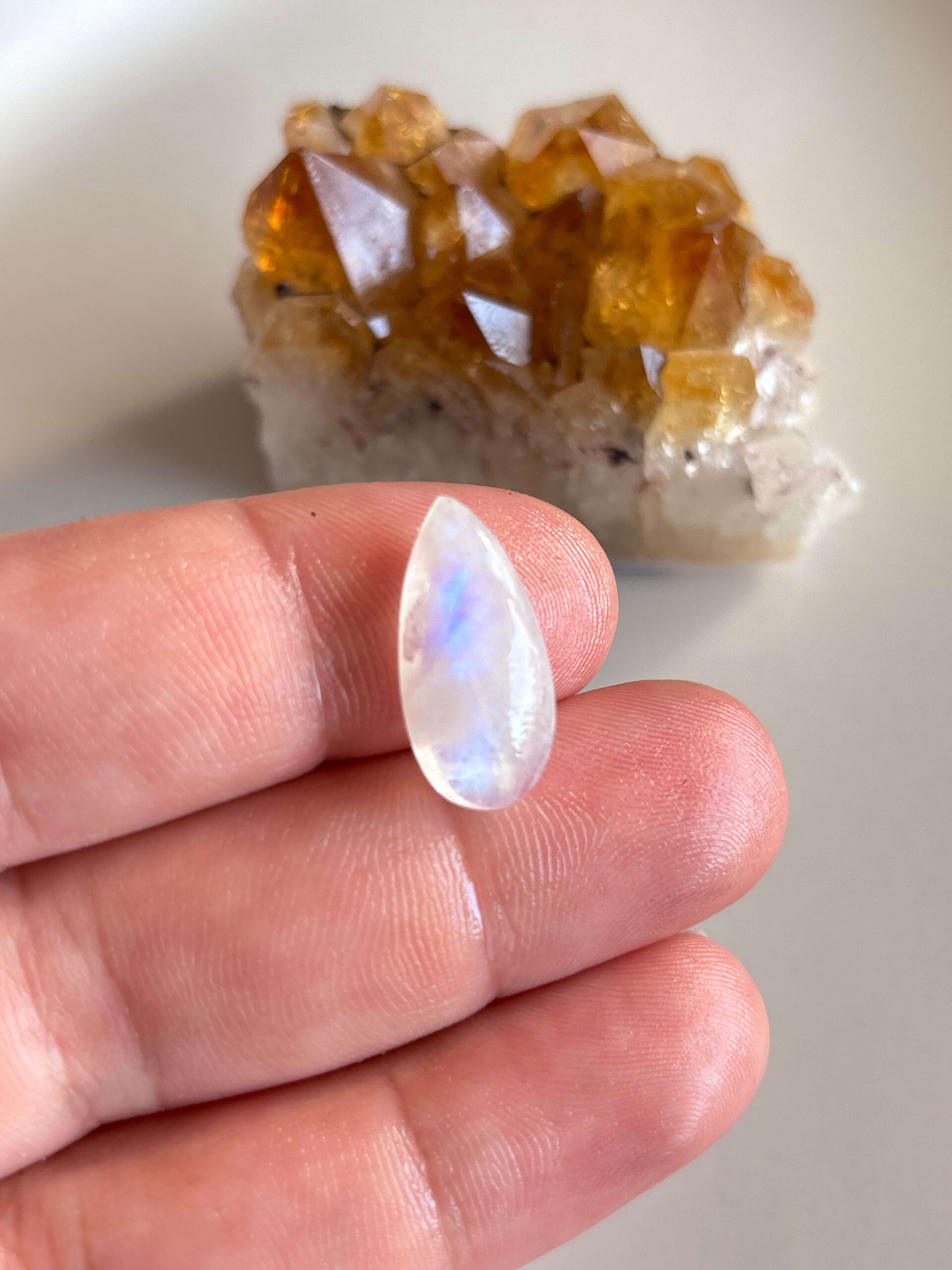 22mm Moonstone Gemstone for Jewelry Settings - Image 2