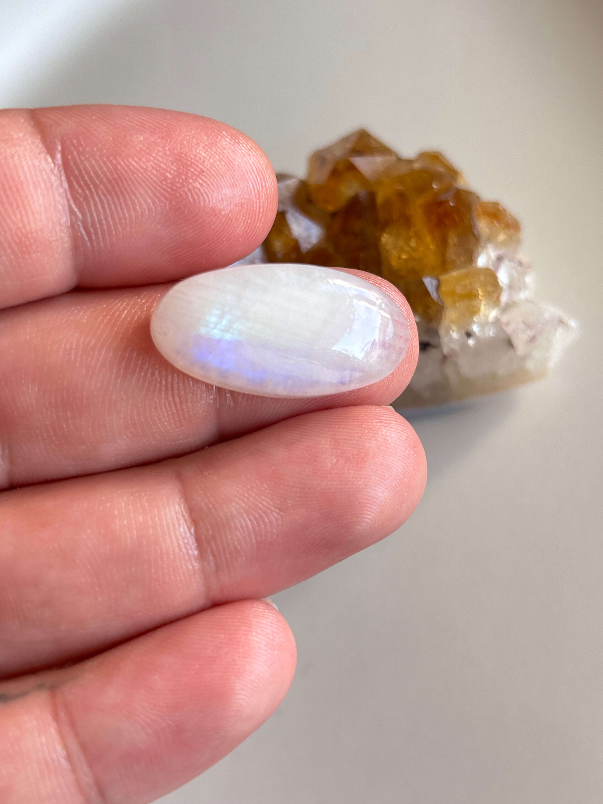 29mm Moonstone Cabochon for Handmade Necklaces - Image 2