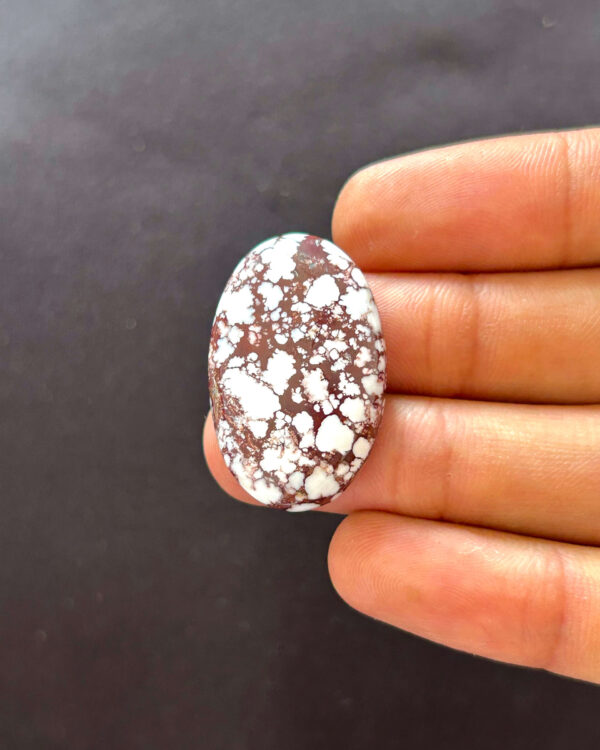 28mm Oval Wild Horse Magnesite Stone