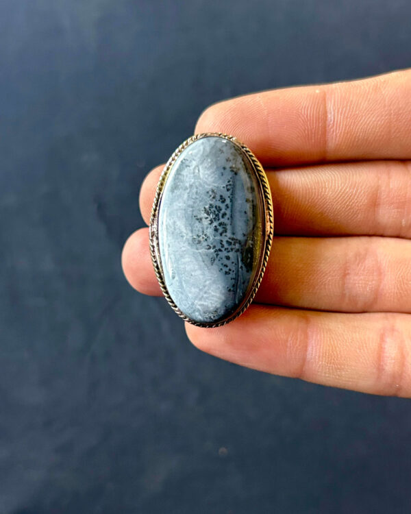 38mm Maligano Jasper Gemstone for Micro Macramé