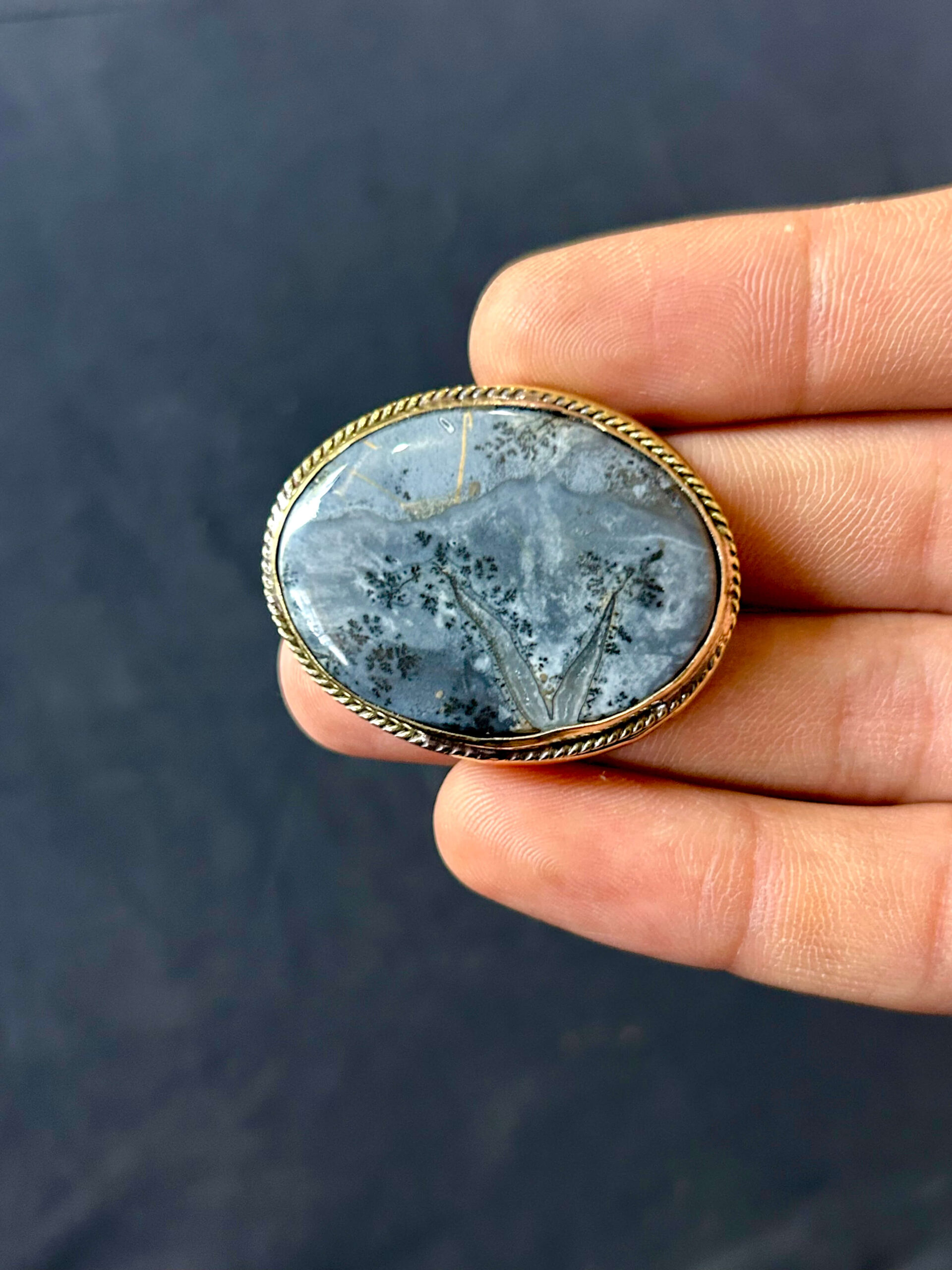 38mm Maligano Jasper Pendant Stone - Image 2