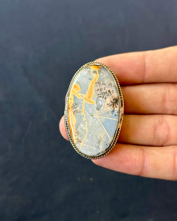 44mm Large Maligano Jasper Statement Gemstone
