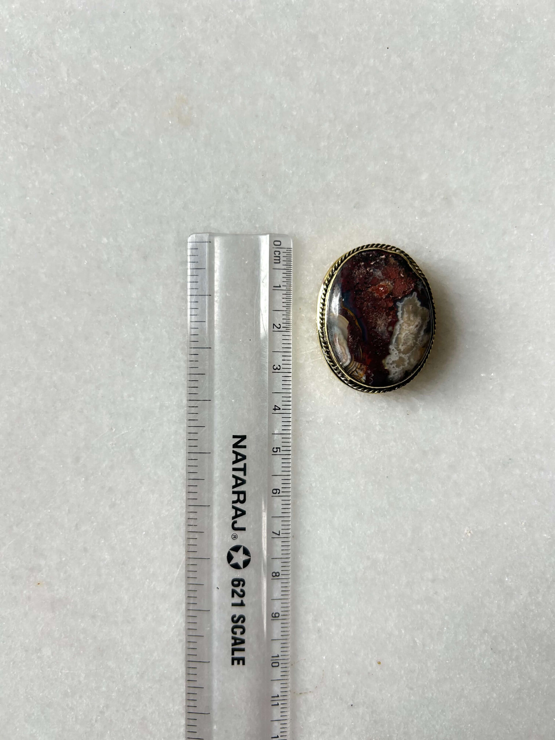 35mm Crazy lace Agate Stone for Jewelry Making - Image 2