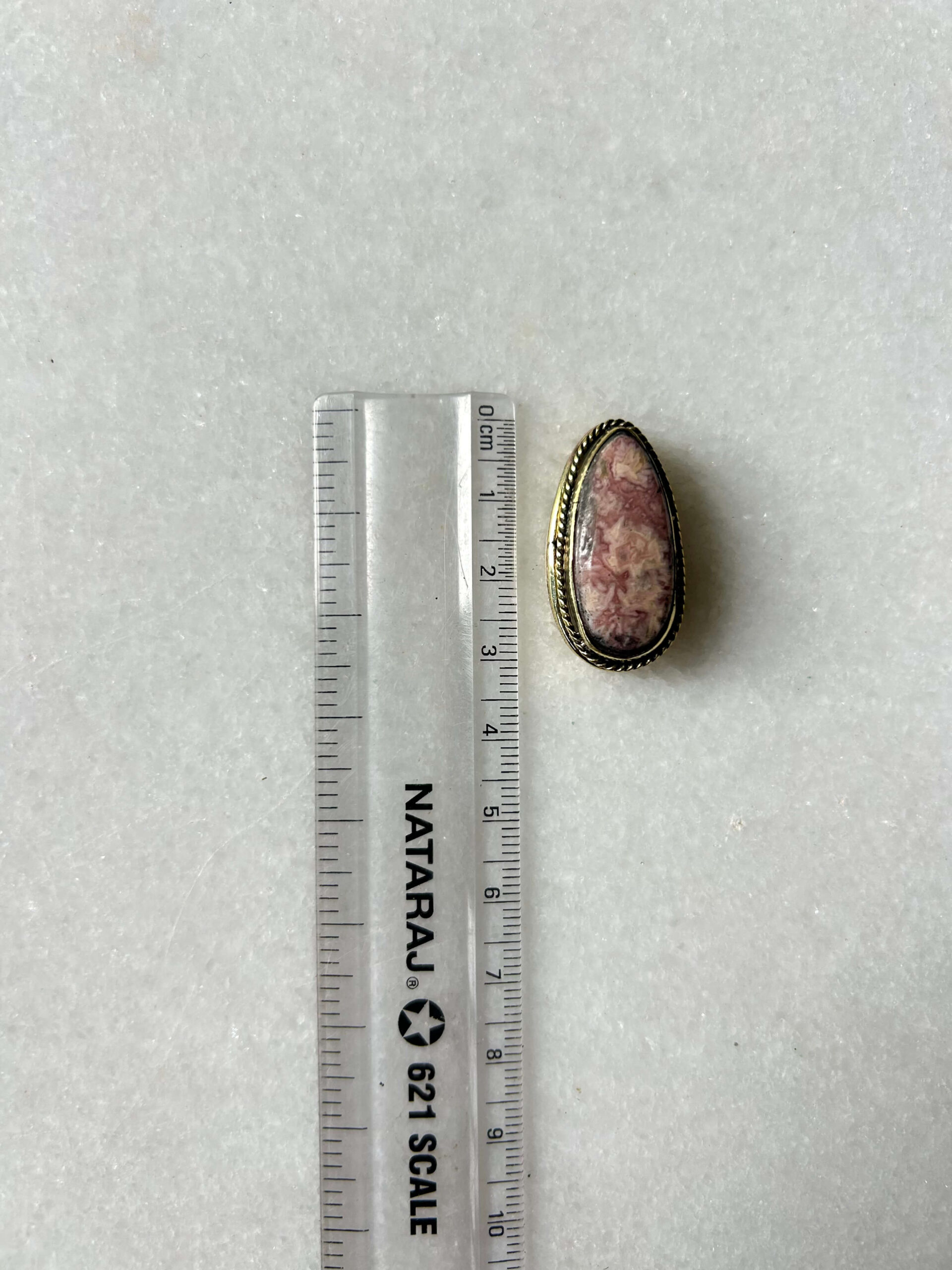 30mm Rhodochrosite One of a Kind Jewelry Stone - Image 2