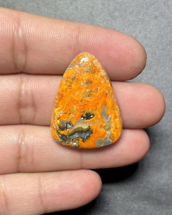 32mm Bumblebee Jasper Cabochon with Natural Patterns