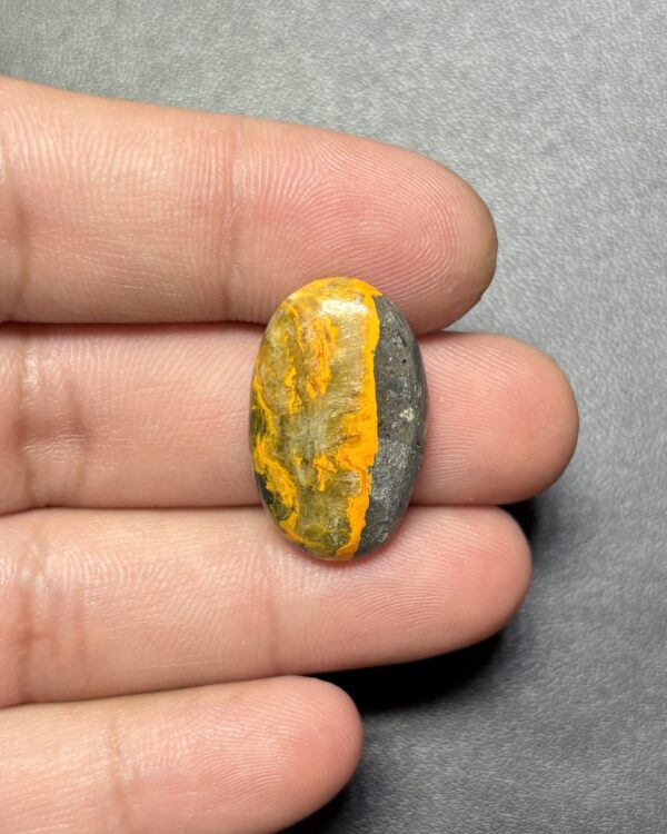 25mm Bumblebee Jasper Cabochon – Exact Piece