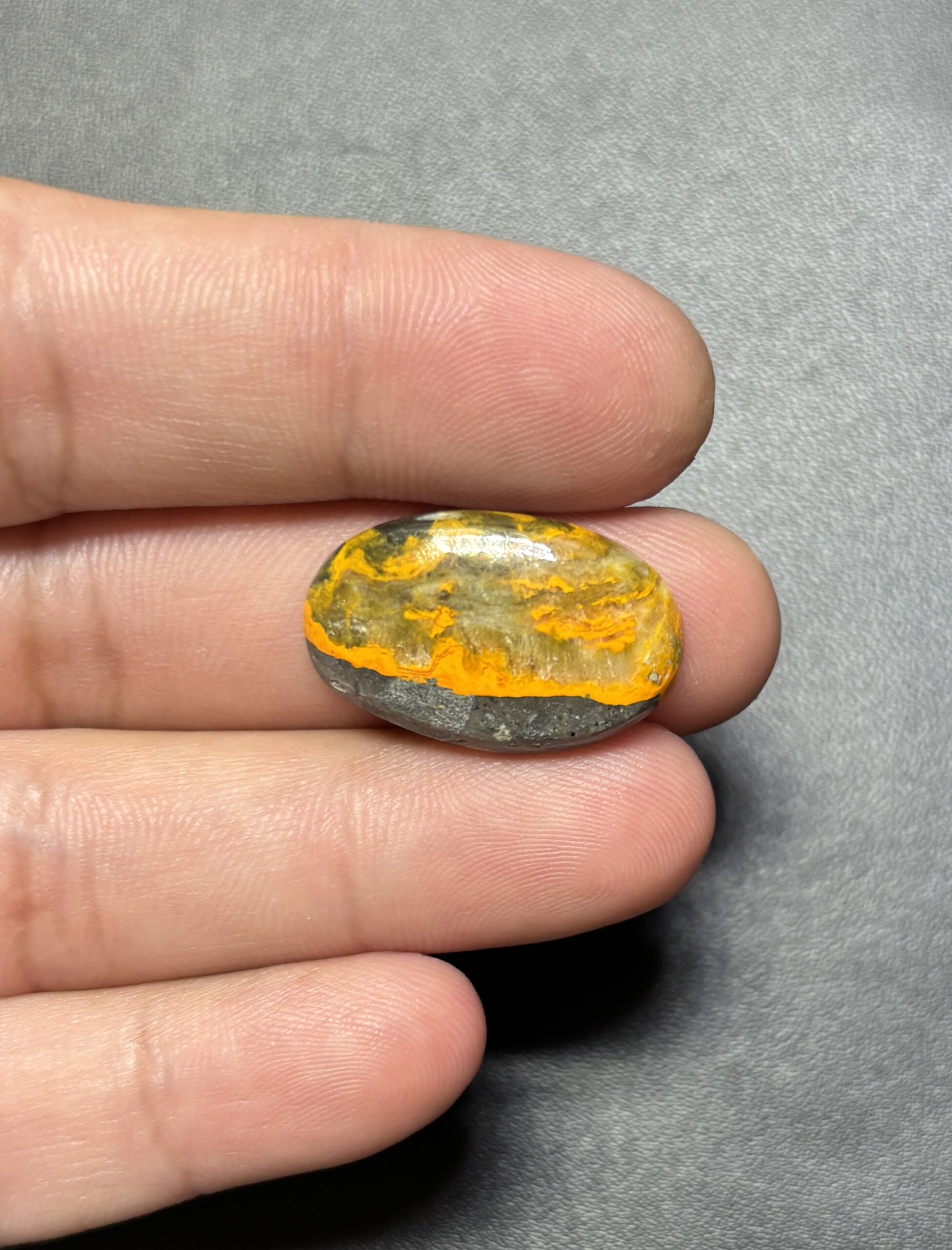25mm Bumblebee Jasper Cabochon – Exact Piece - Image 2