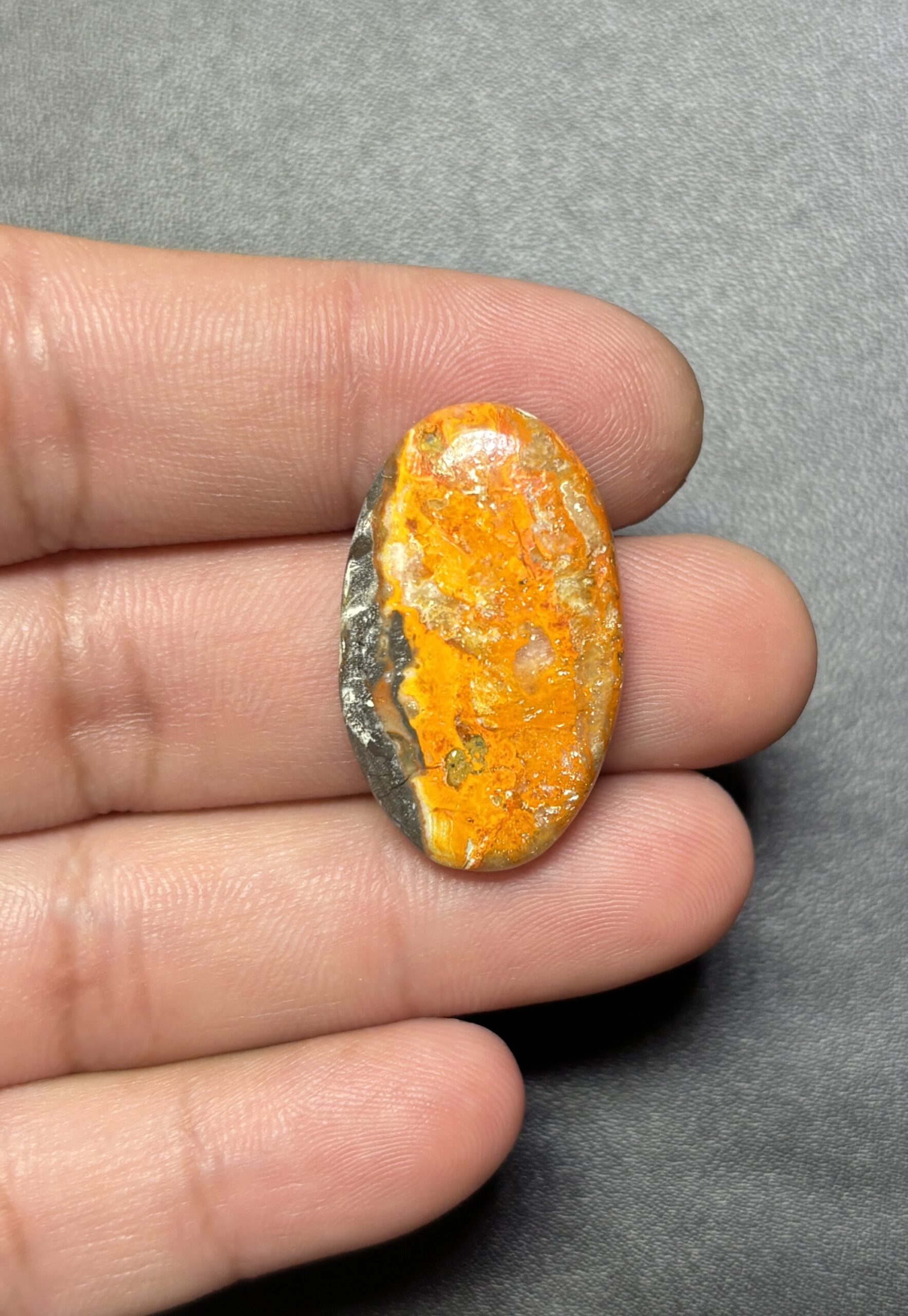 29mm Bumblebee Jasper Natural Cabochon