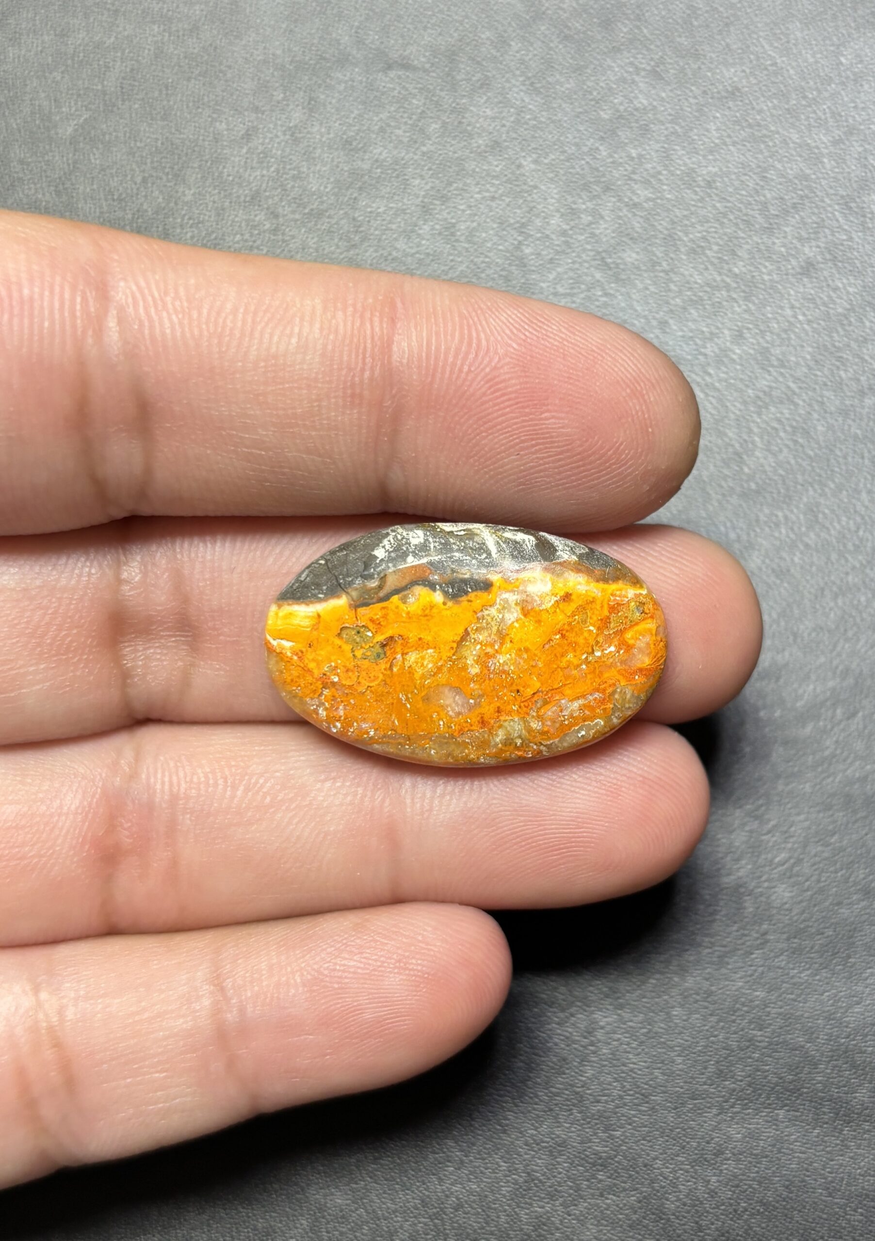 29mm Bumblebee Jasper Natural Cabochon - Image 2