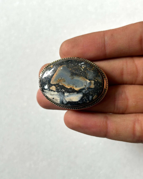39mm Maligano Jasper Natural Statement Stone