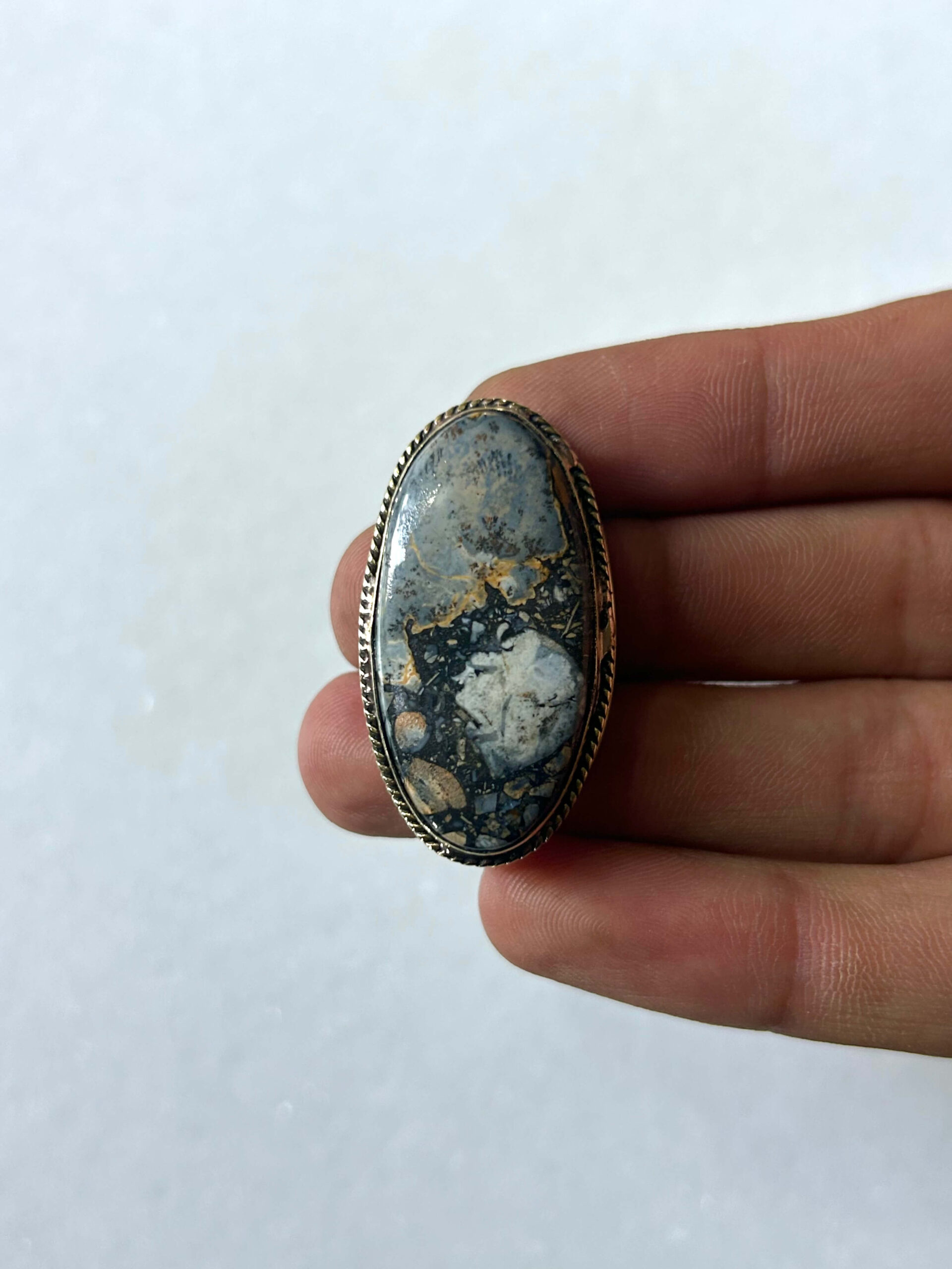 38mm Maligano Jasper Natural Jewelry Stone