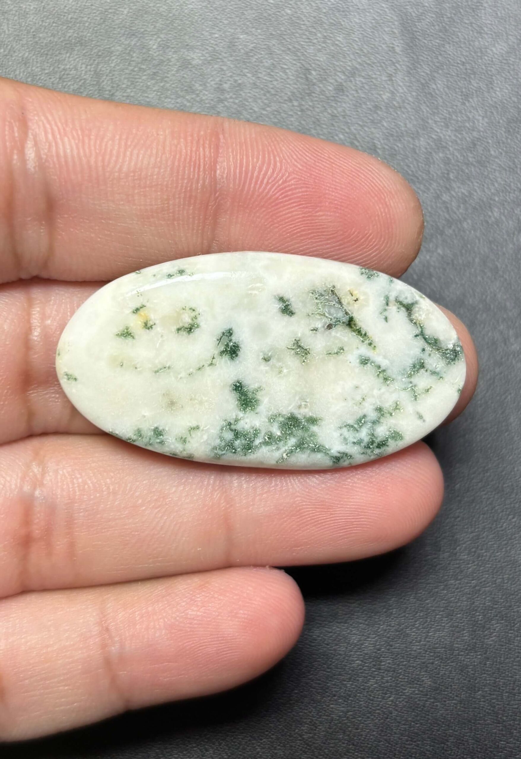 42mm Natural Tree Agate Cabochon - Image 2