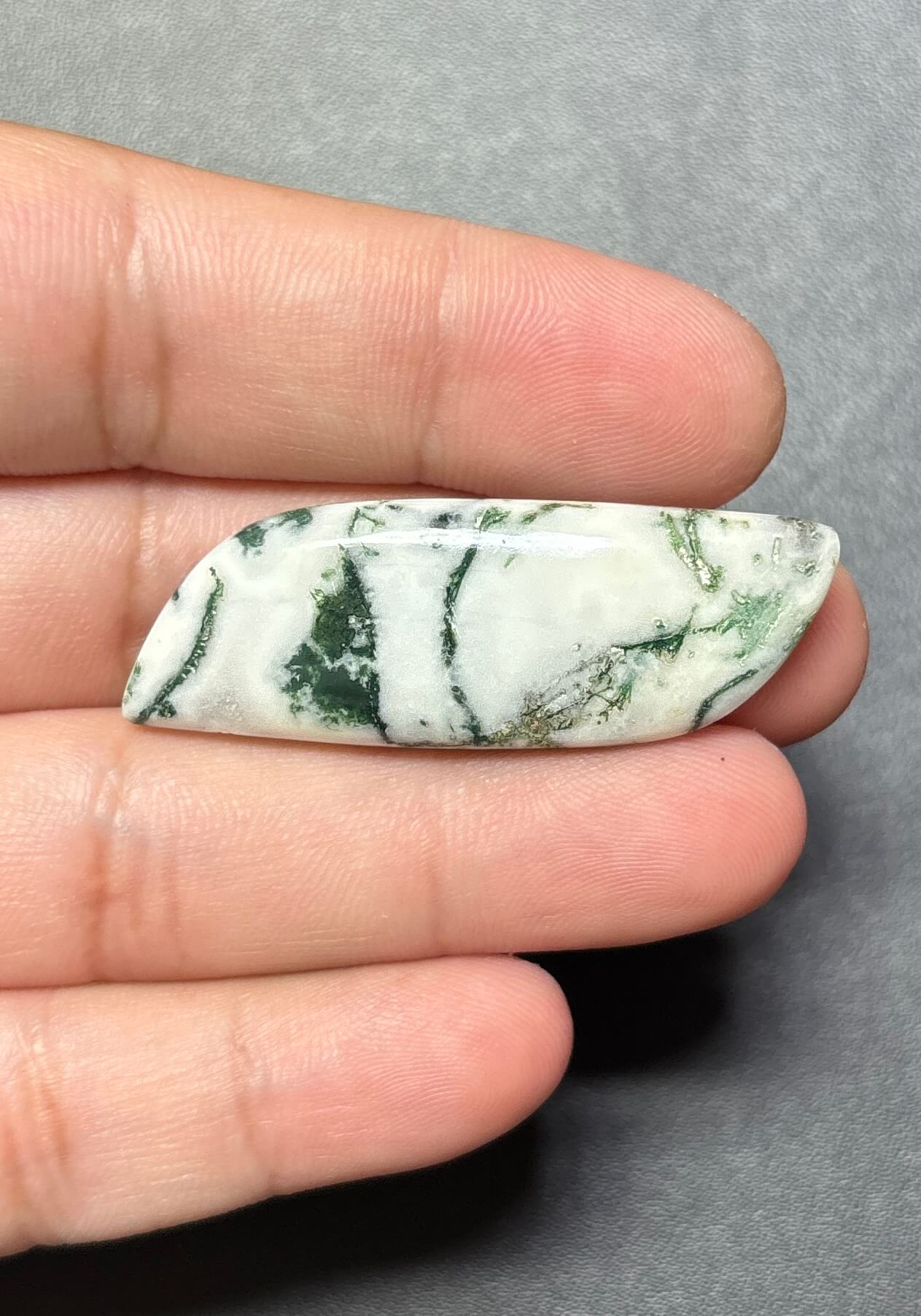 46mm Large Tree Agate Statement Gemstone - Image 2